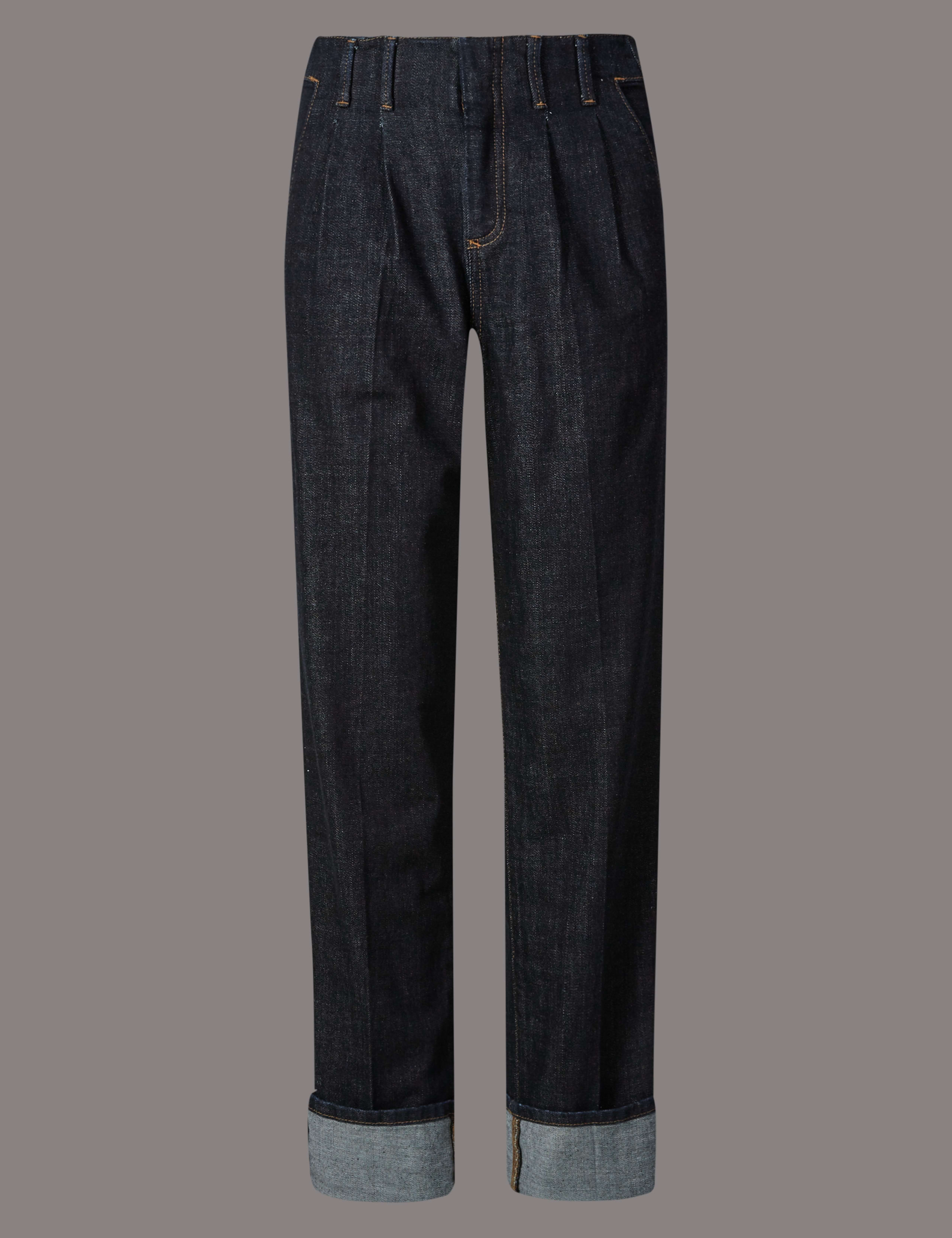 Smart Turn Up Mid Rise Straight Jeans 2 of 6
