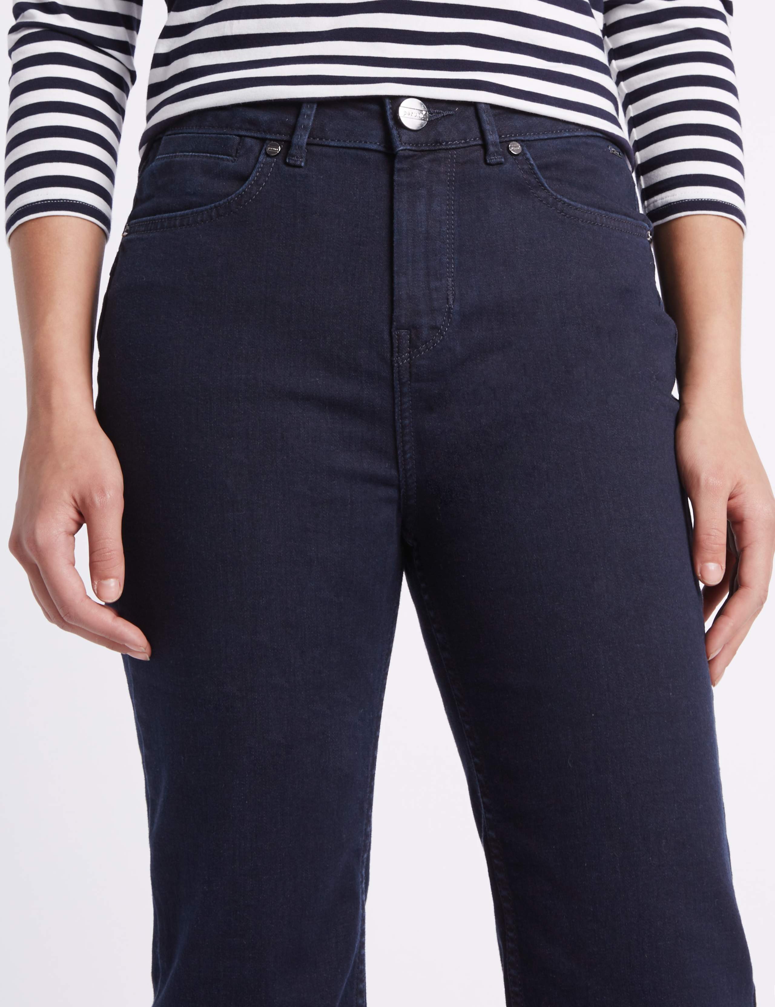Rivet Detail High Waist Straight Leg Jeans 6 of 7