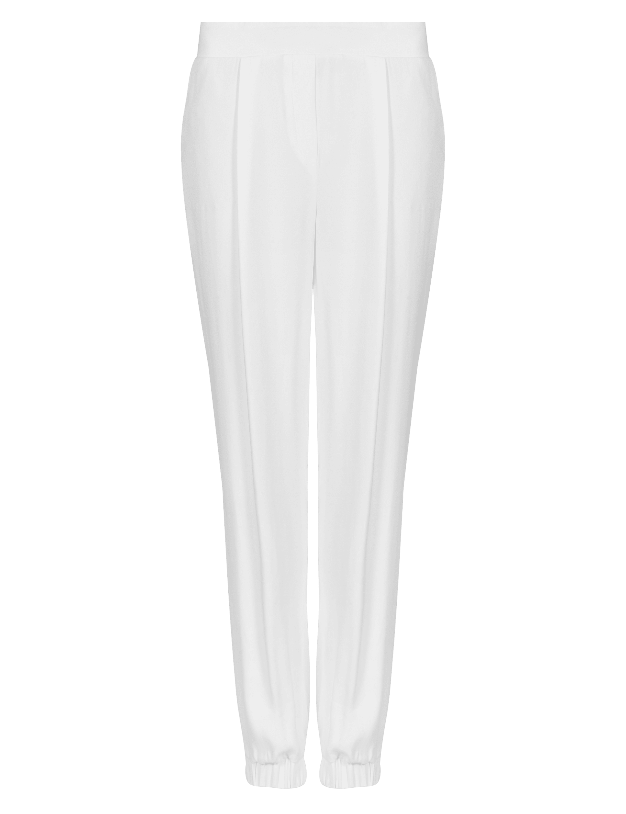 Elasticated Waist Crêpe Cuffed Pants 2 of 4