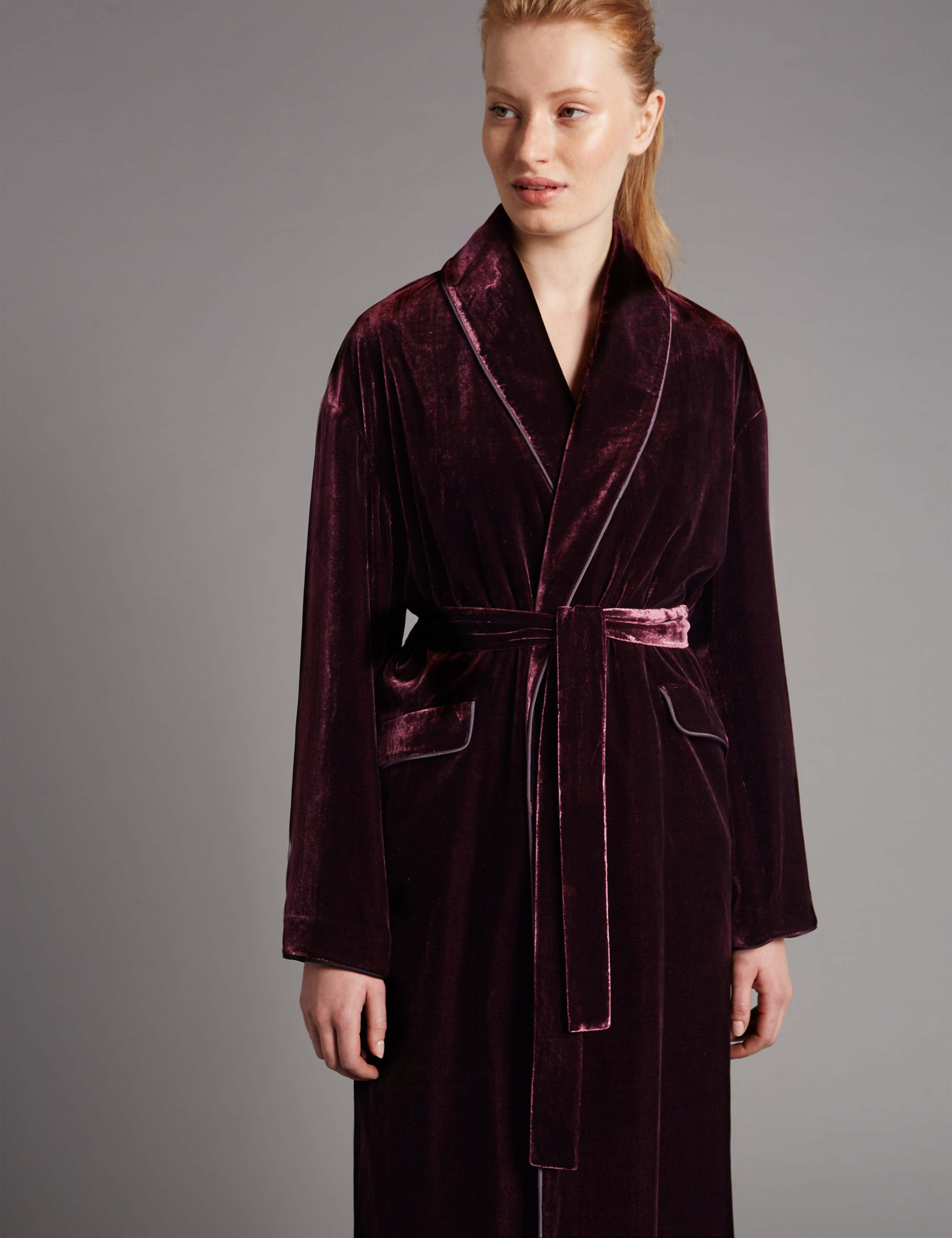 Velvet Belted 2 Pocket Coat 4 of 4