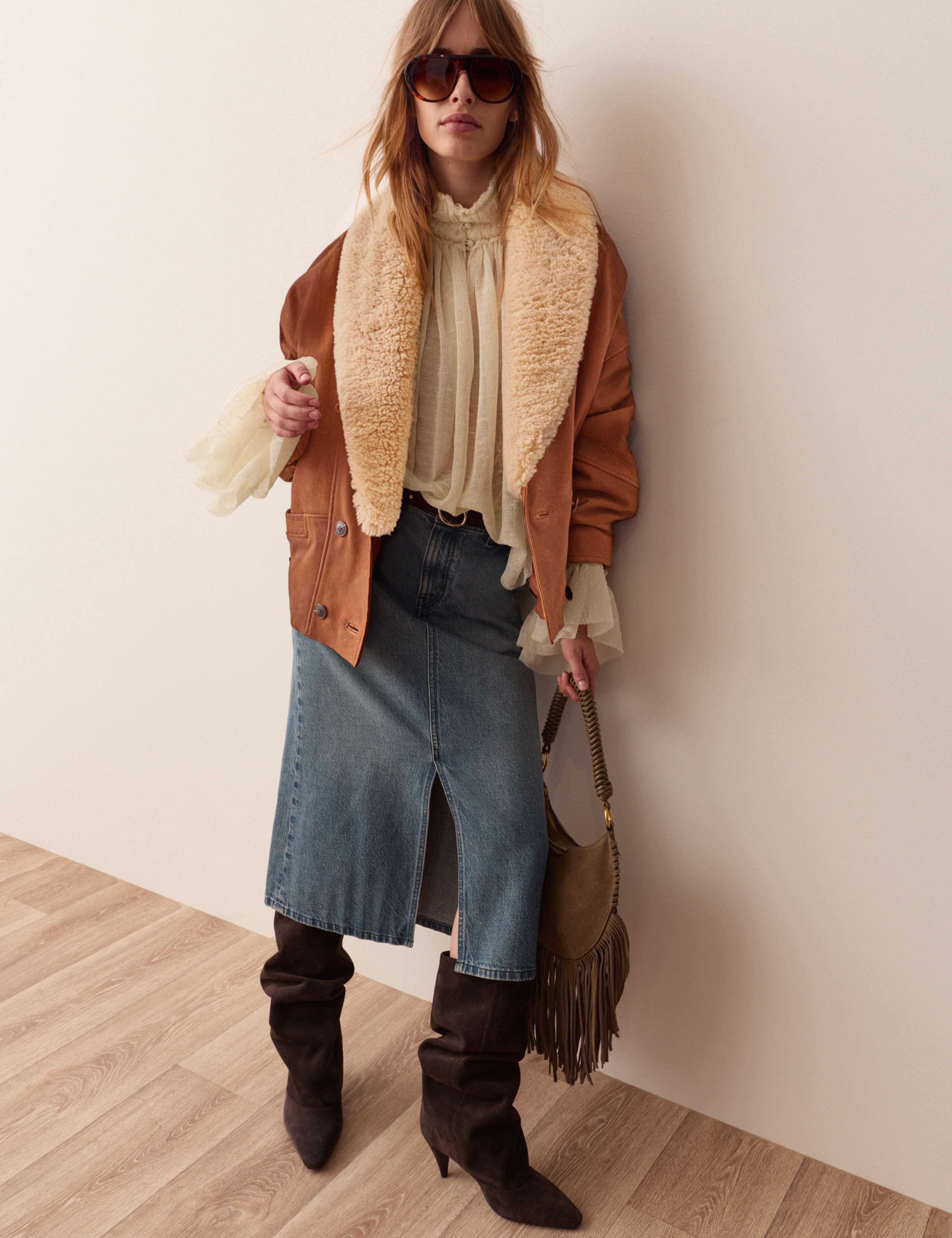 Pure Leather Aged Relaxed Jacket 6 of 6