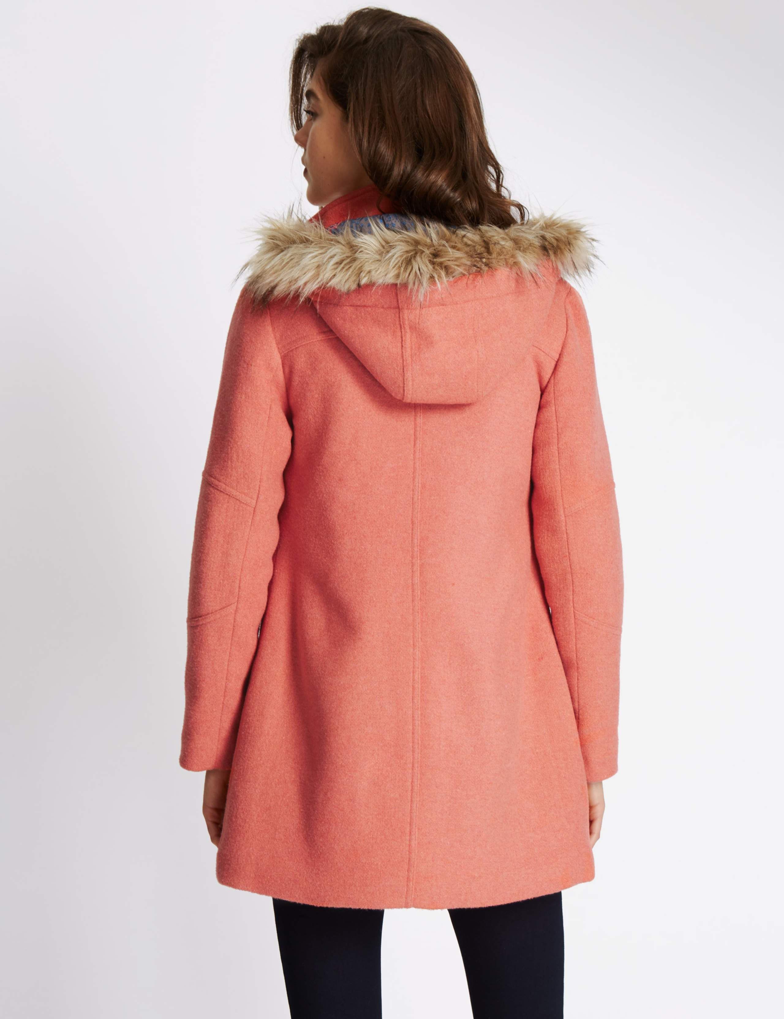 Hooded Duffle Coat with Wool 3 of 5