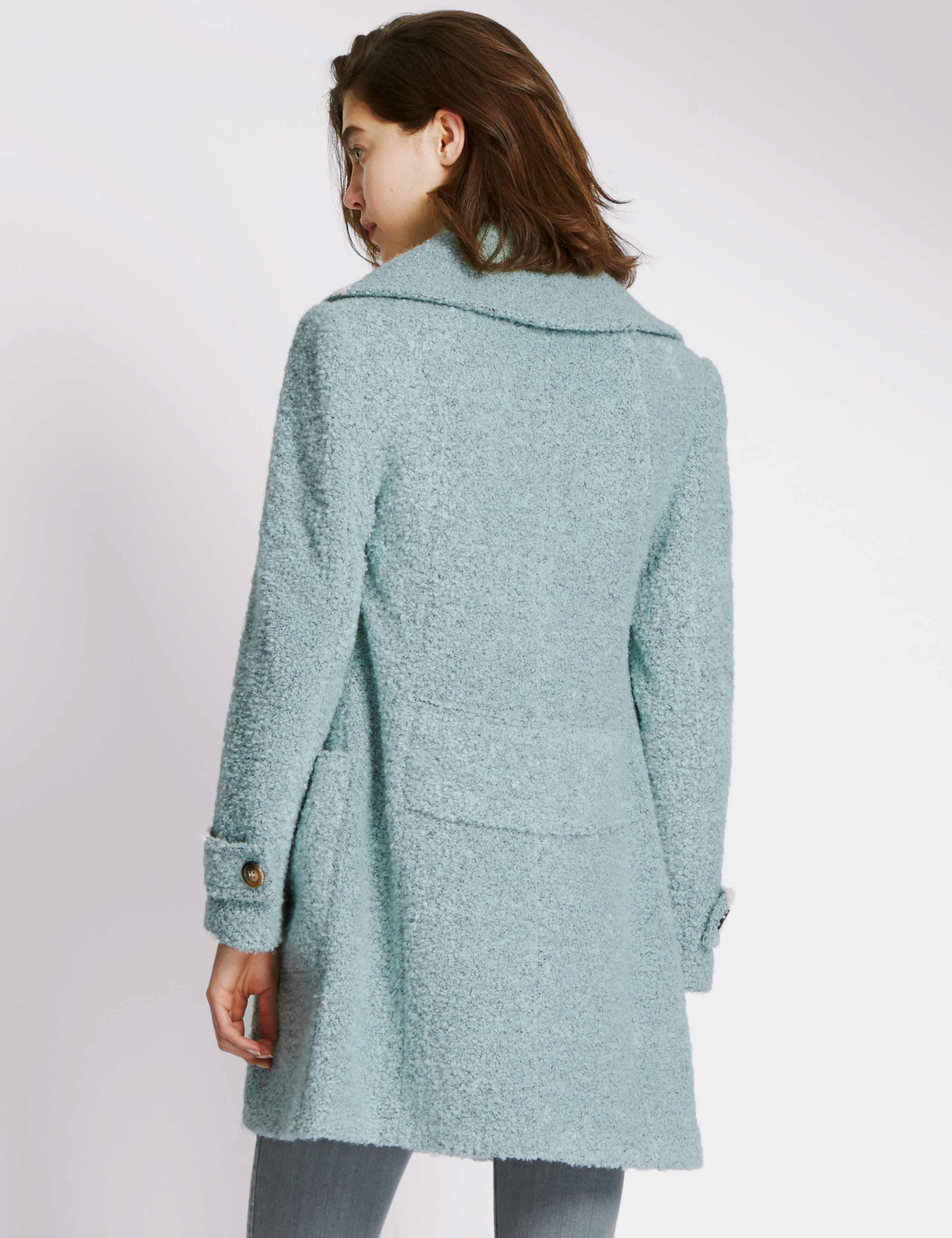 Bouclé Textured Coat with Wool 3 of 3