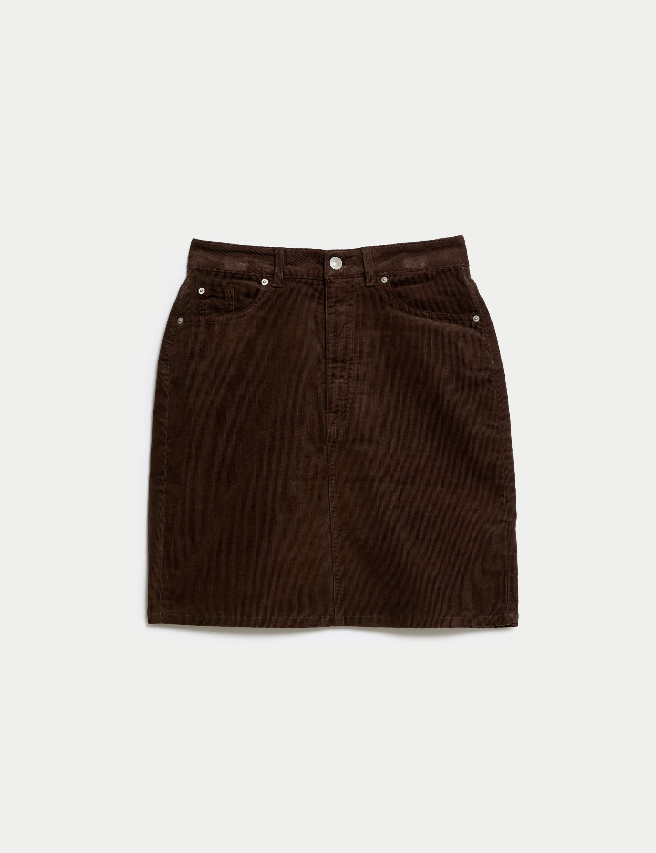 Cotton Rich Cord Mini Skirt 2 of 5