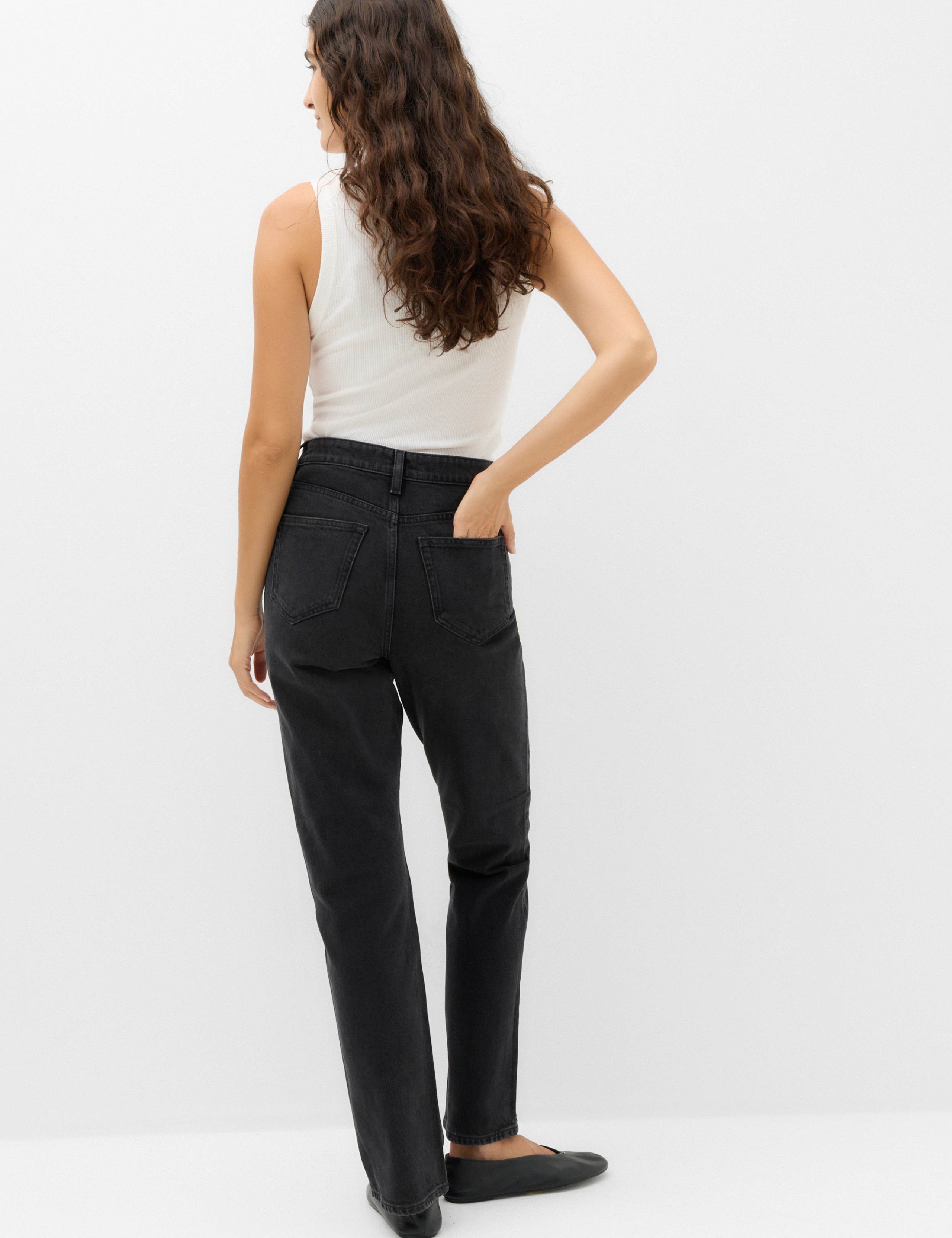 Mid Rise Straight Leg Jeans 4 of 6