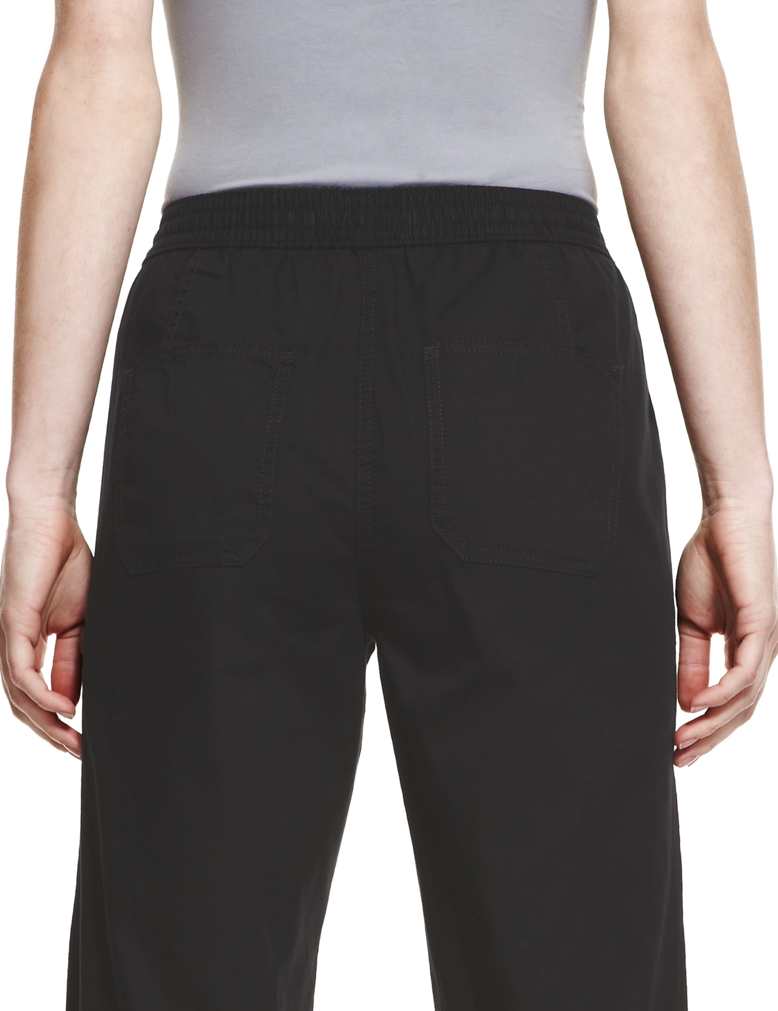 Pure Cotton Pull On Cropped Trousers 4 of 4