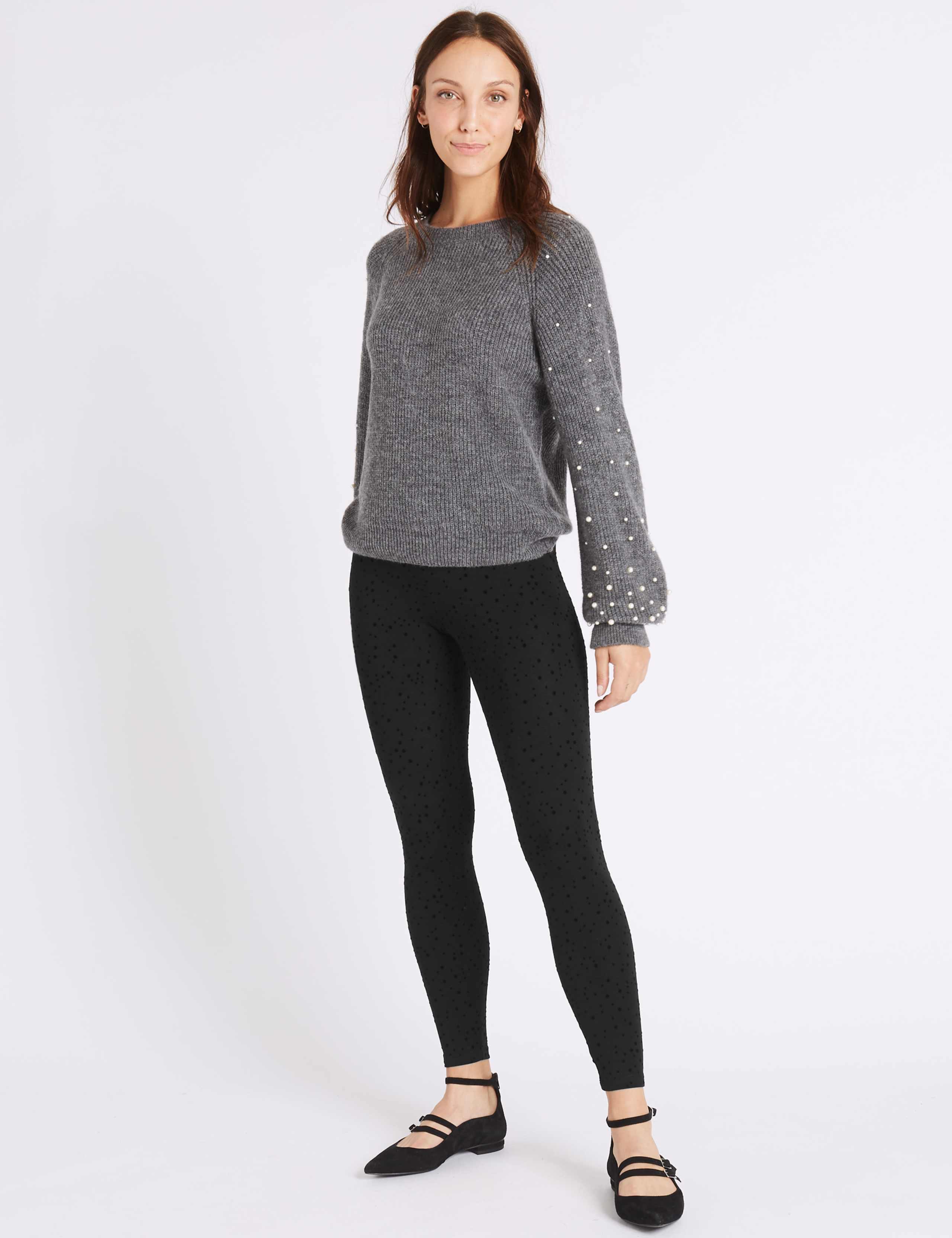 Cotton Rich Spotted Leggings 1 of 6