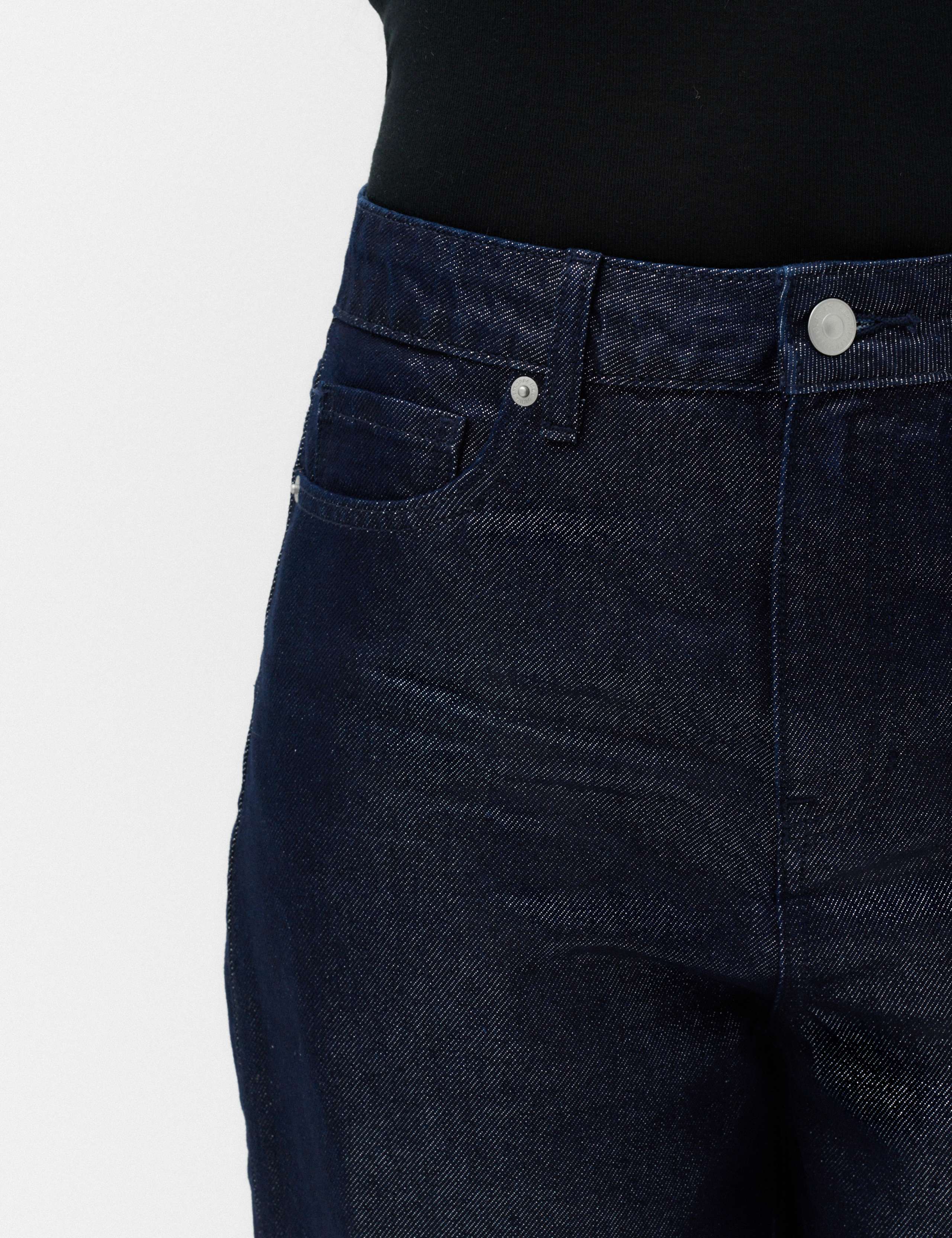 High Waisted Shimmer Carrot Jeans 5 of 7
