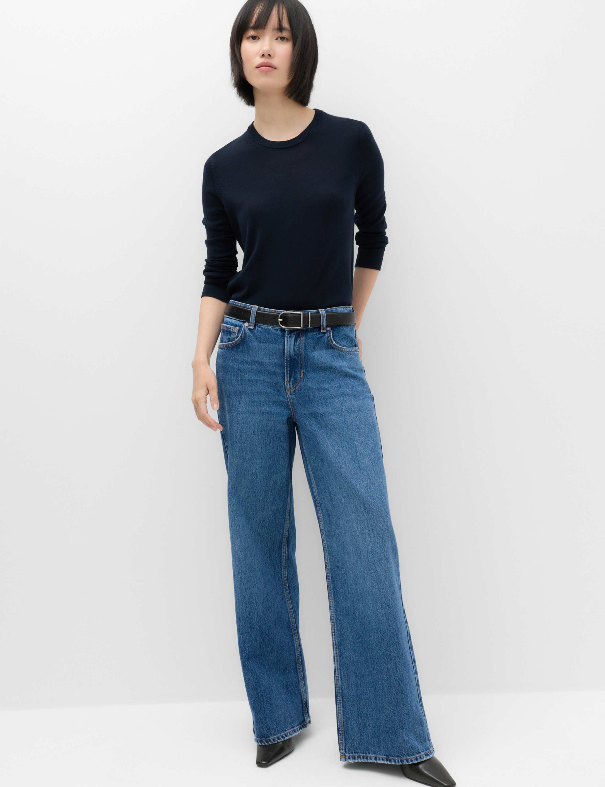Low Rise Wide Leg Jeans 1 of 7
