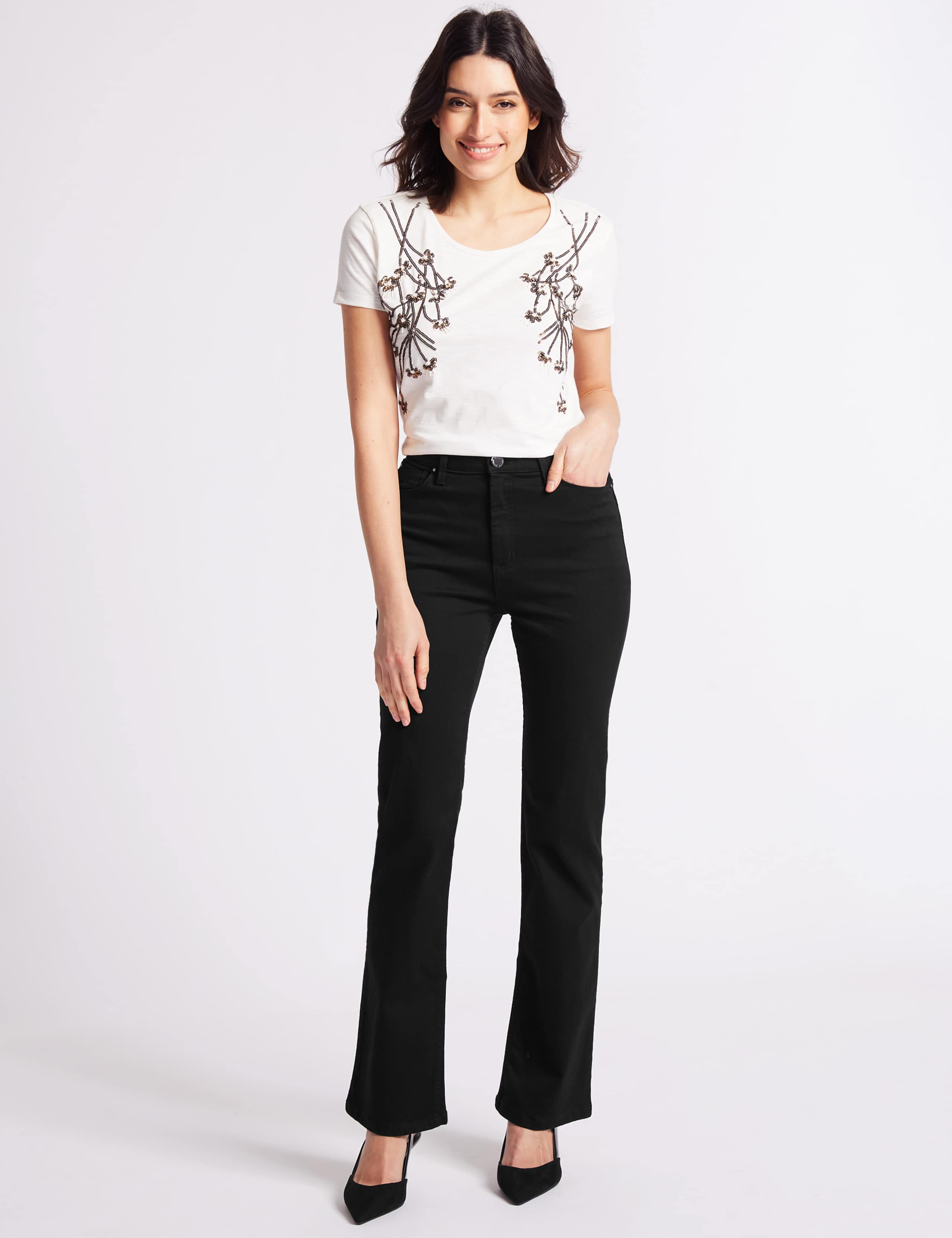 Sculpt & Lift Roma Rise Slim Boot Cut Jeans 1 of 6