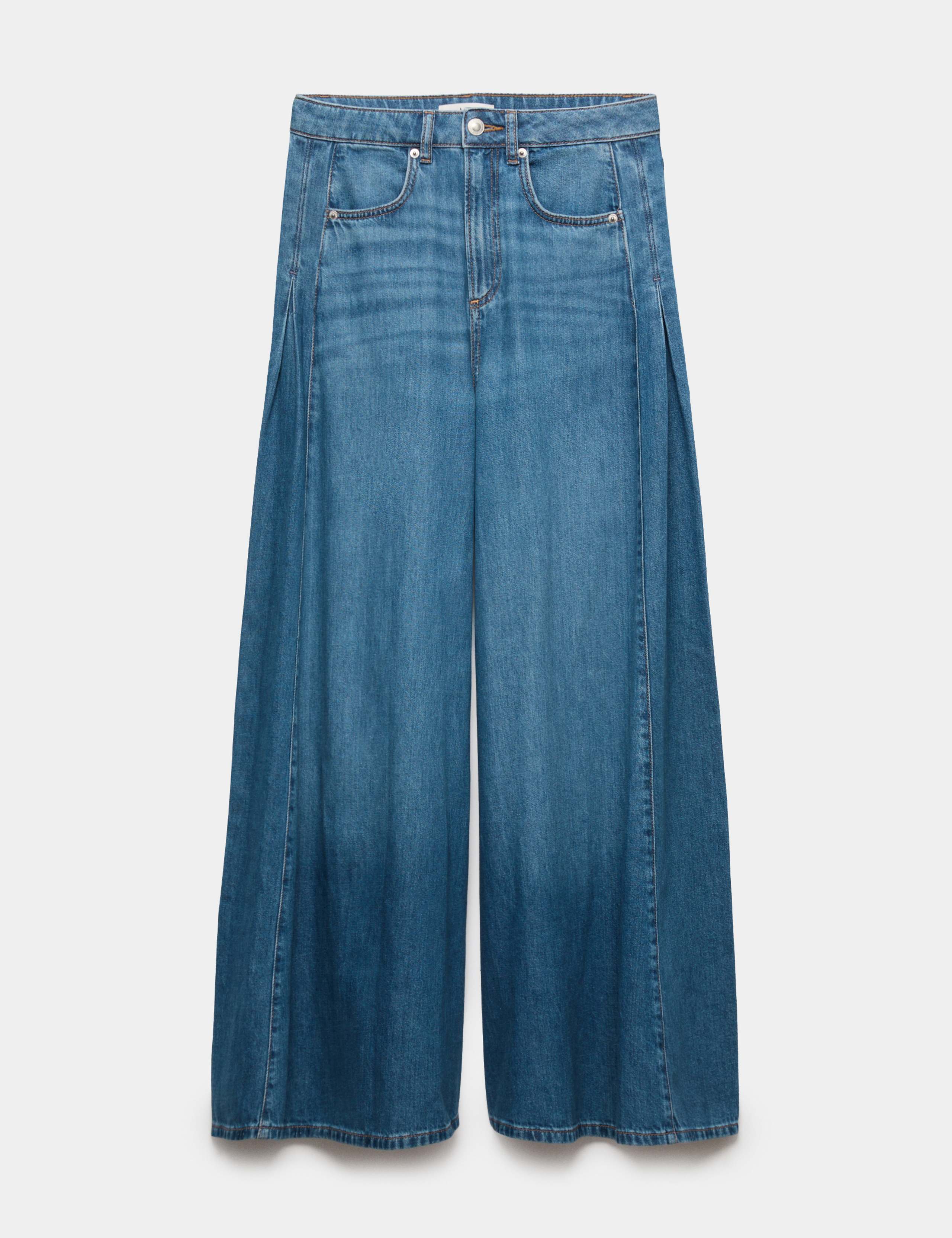 Vintage Look High Waisted Baggy Wide Leg Jeans 2 of 6