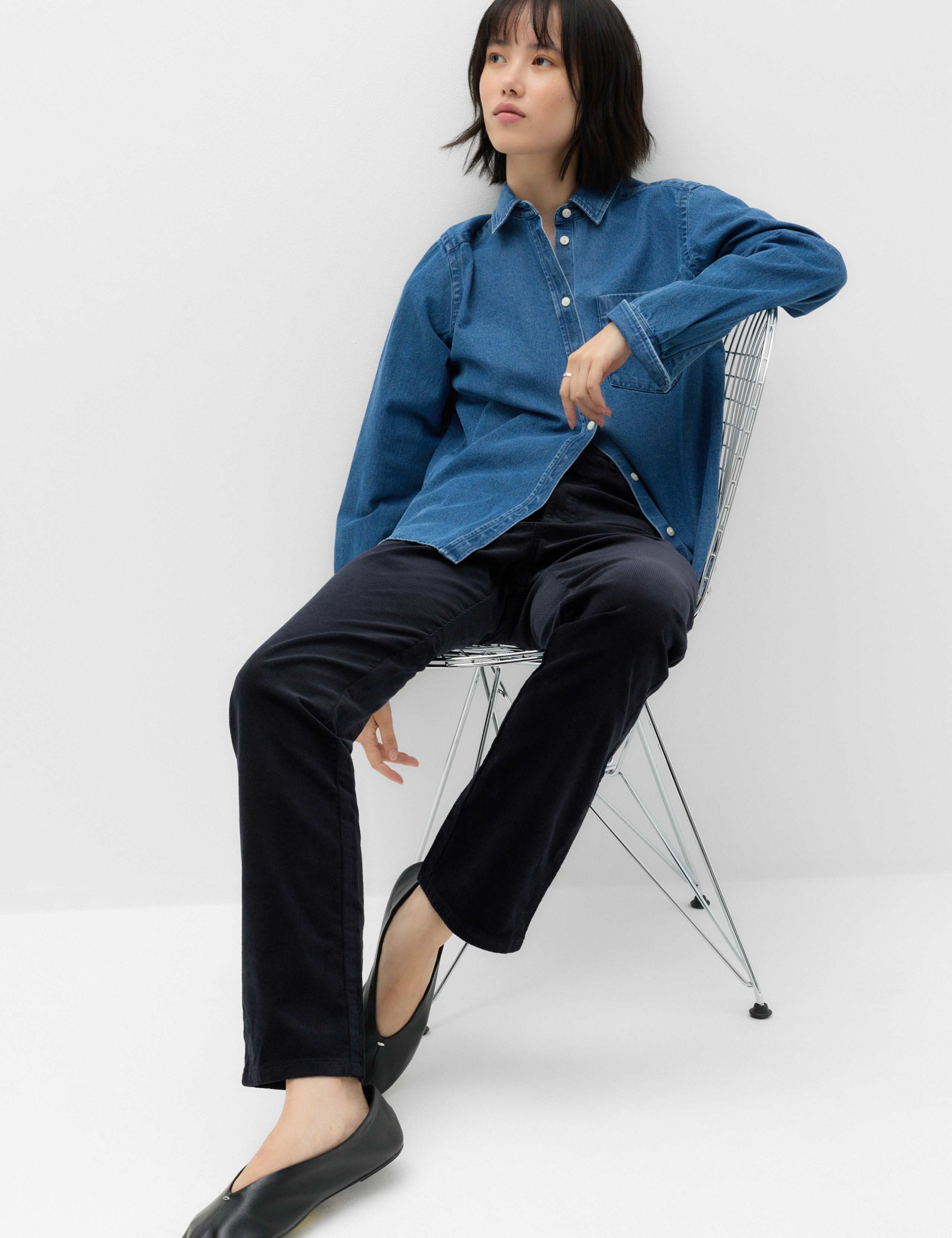 Cord Straight Leg Trousers 7 of 7