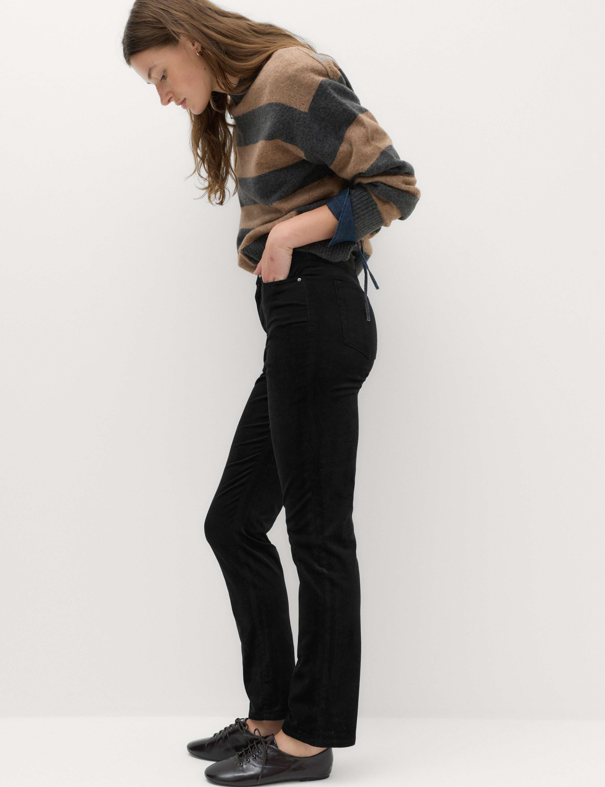 Cord Straight Leg Trousers 3 of 6