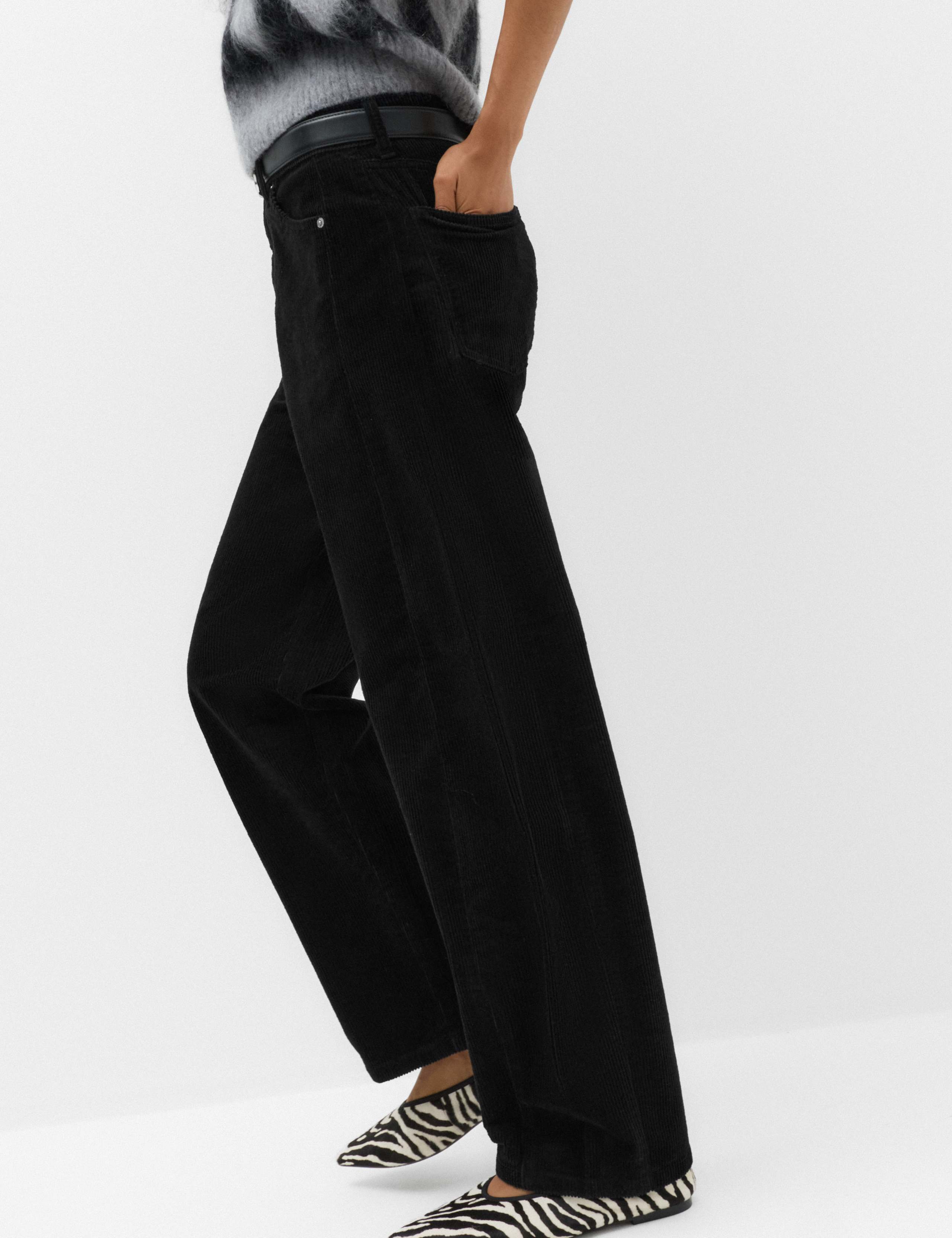 Corduroy Barrel Leg Trousers 6 of 7