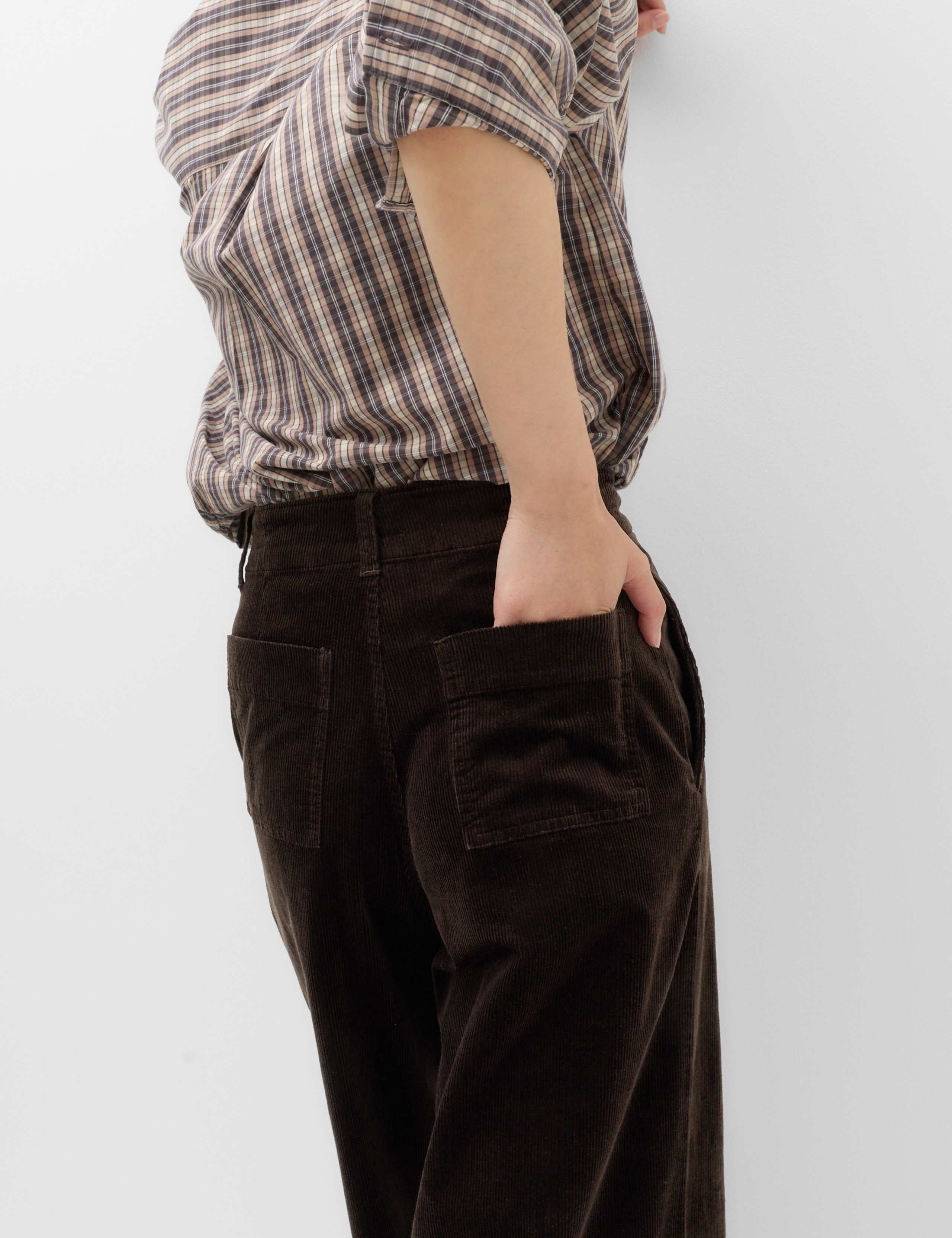 Cord Pintuck Wide Leg Trousers 7 of 7
