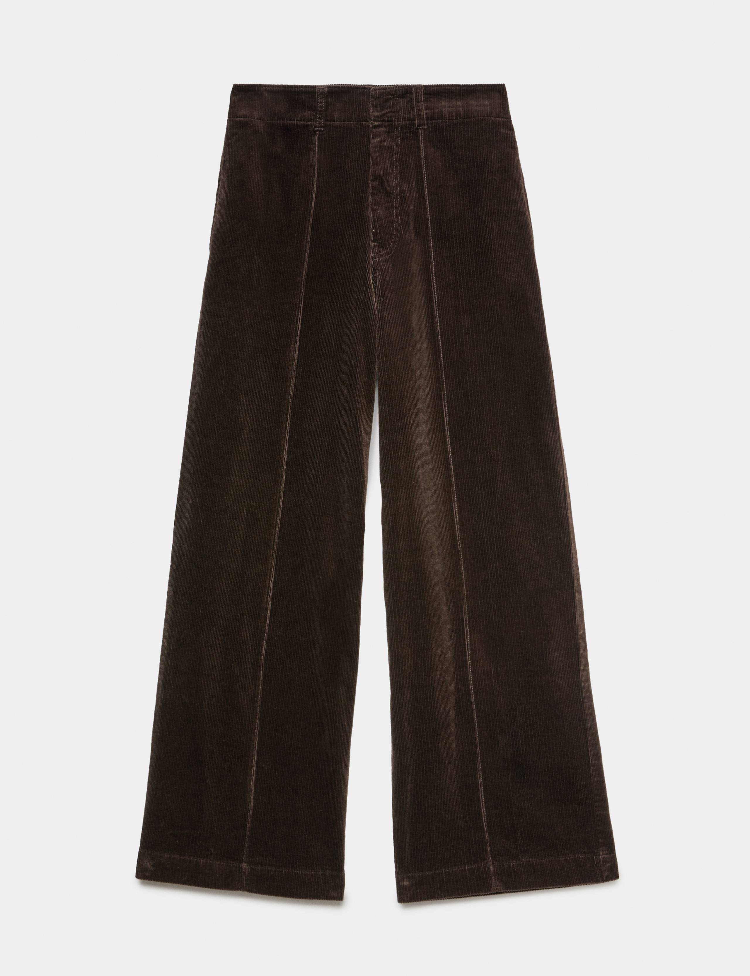 Cord Pintuck Wide Leg Trousers 2 of 7
