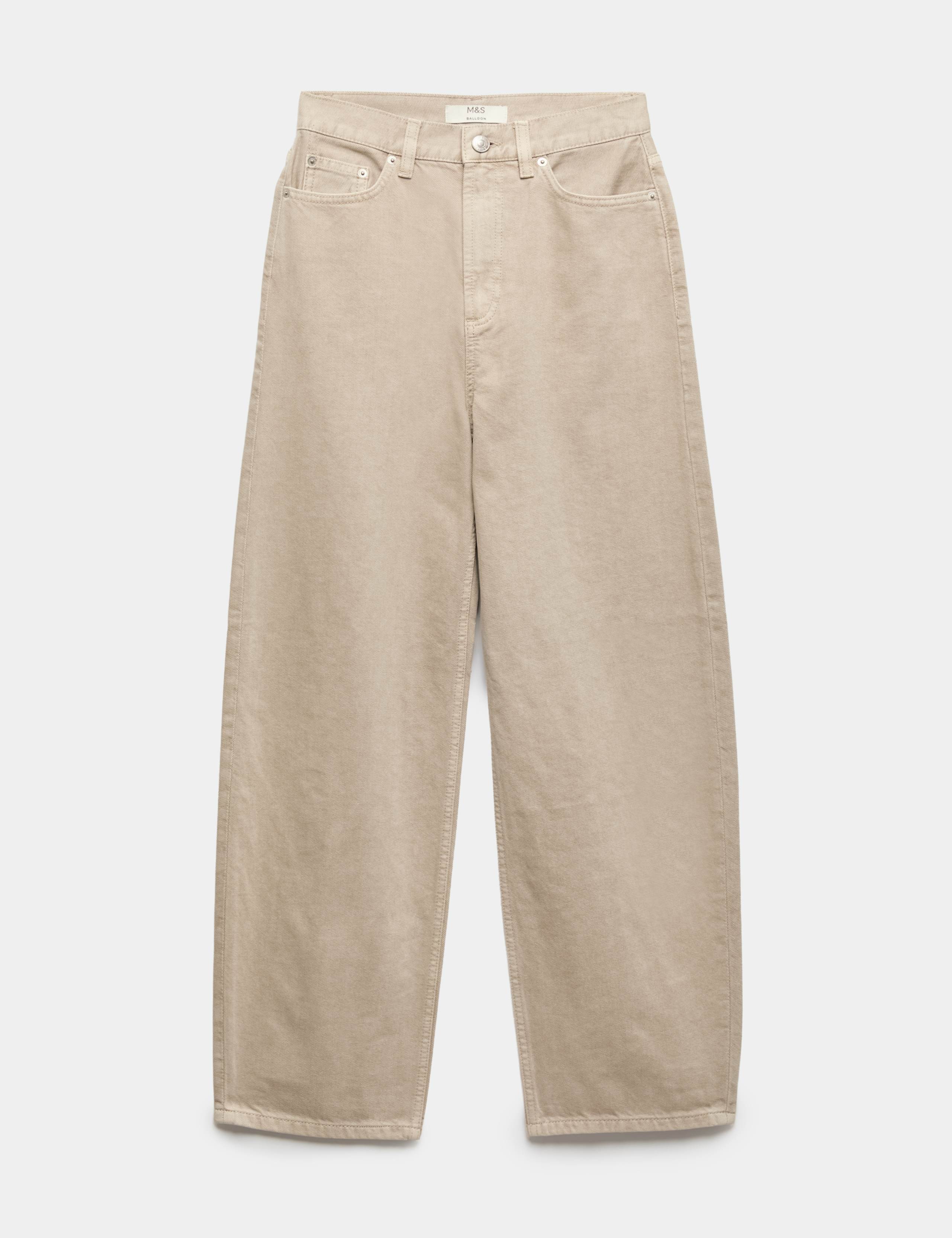 High Waisted Balloon Leg Jeans 2 of 6