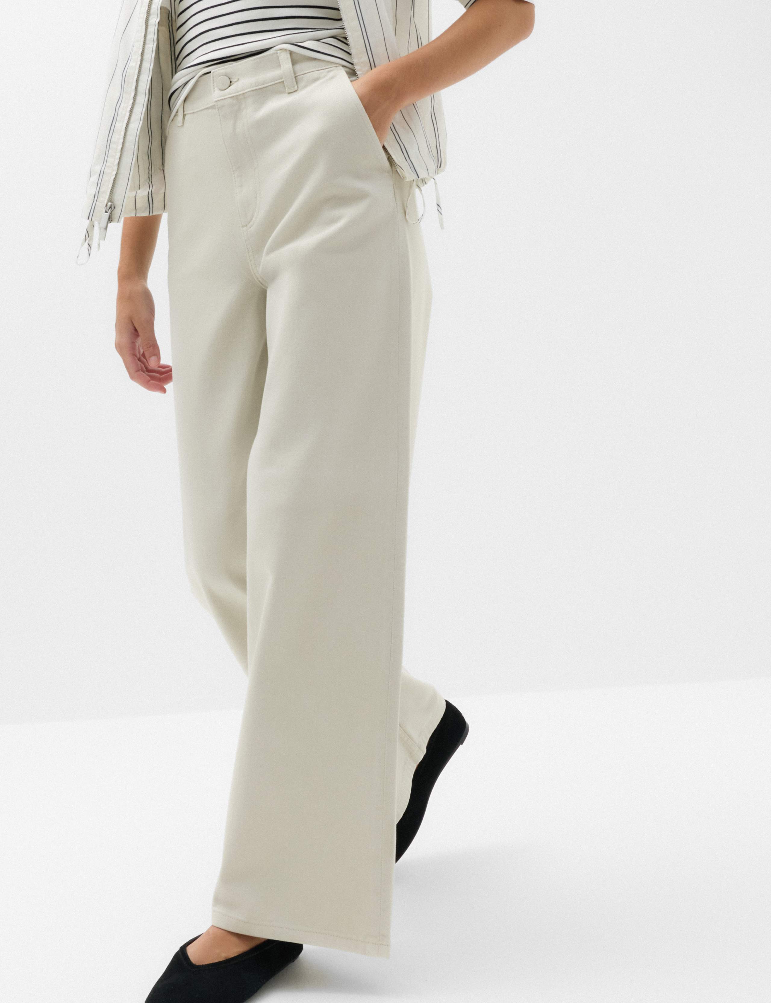 High Waisted Smart Wide Leg Jeans 3 of 6
