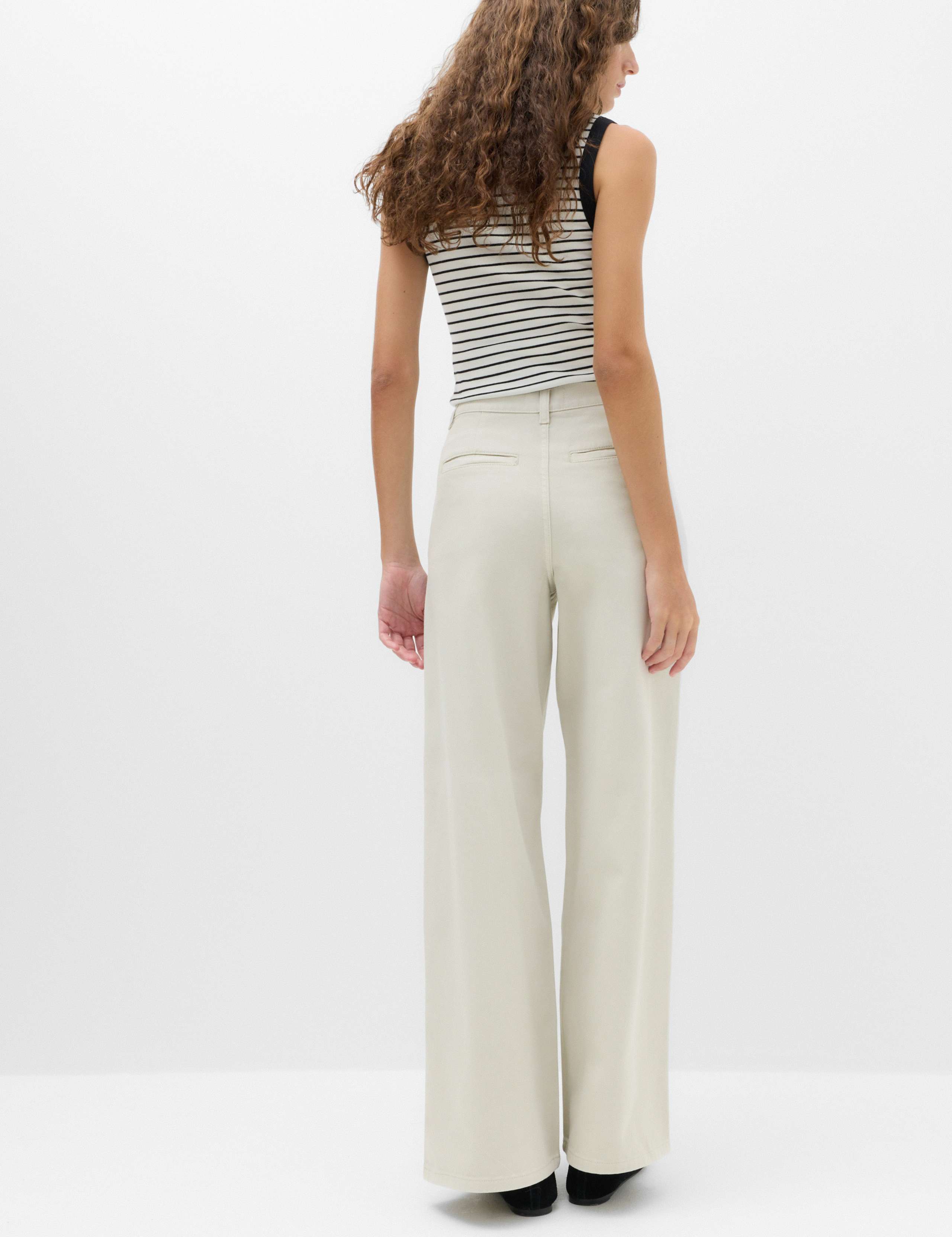 High Waisted Smart Wide Leg Jeans 4 of 6