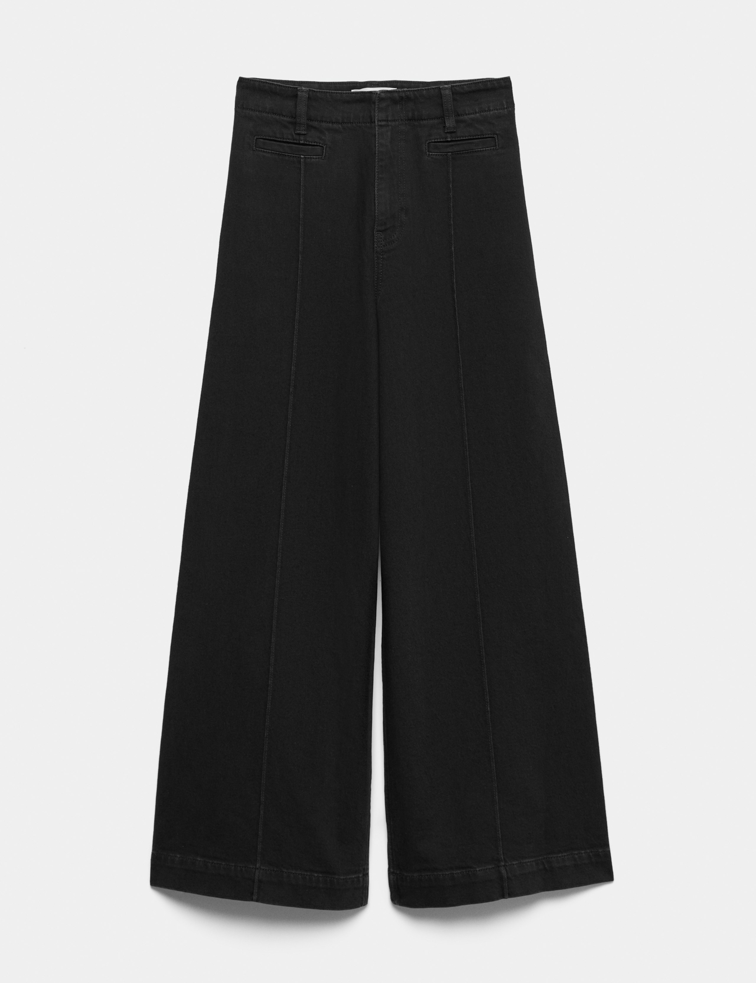 High Waisted Pintuck Ankle Grazer Jeans 2 of 6