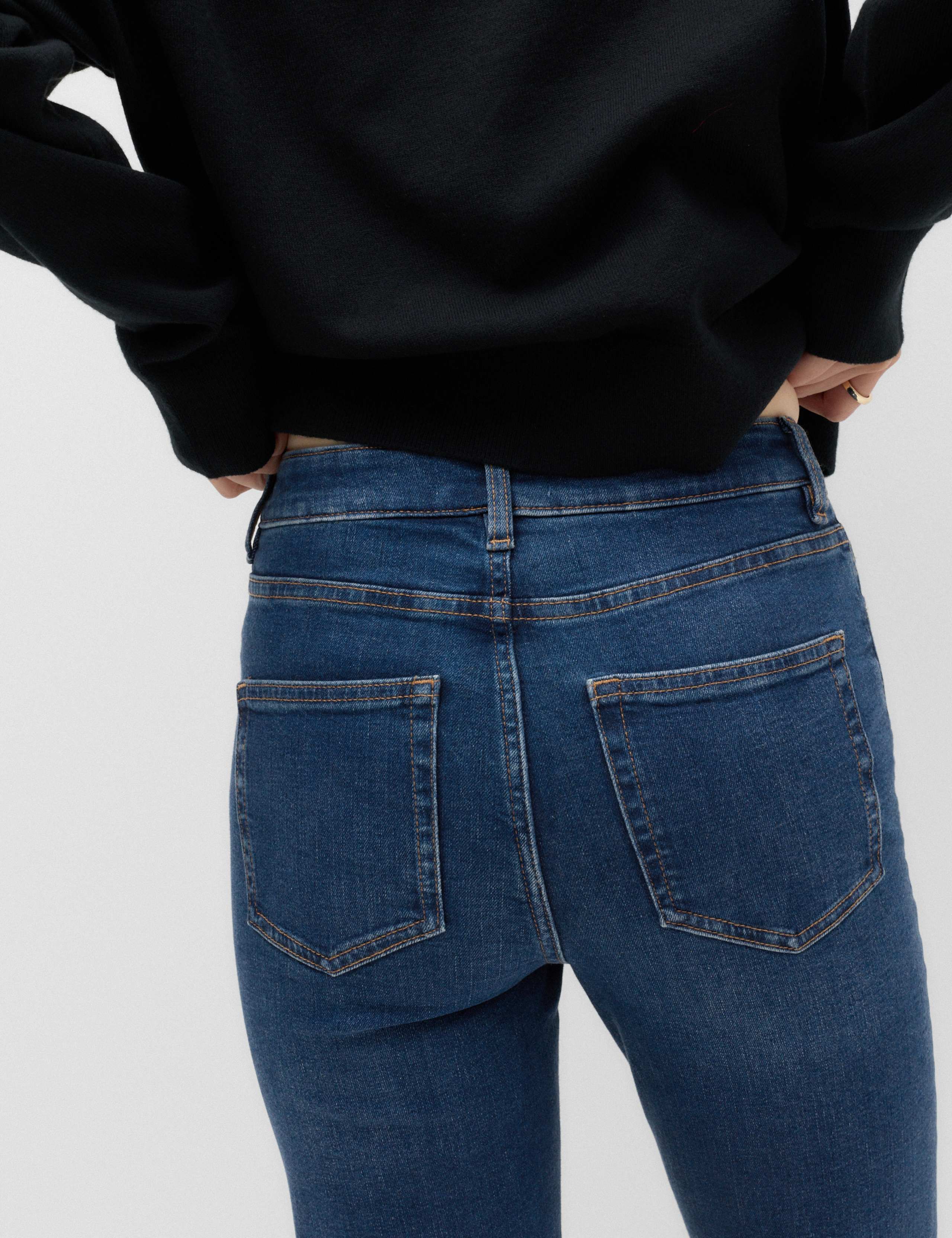 Harper High Waisted Cigarette Cropped Jeans 5 of 7