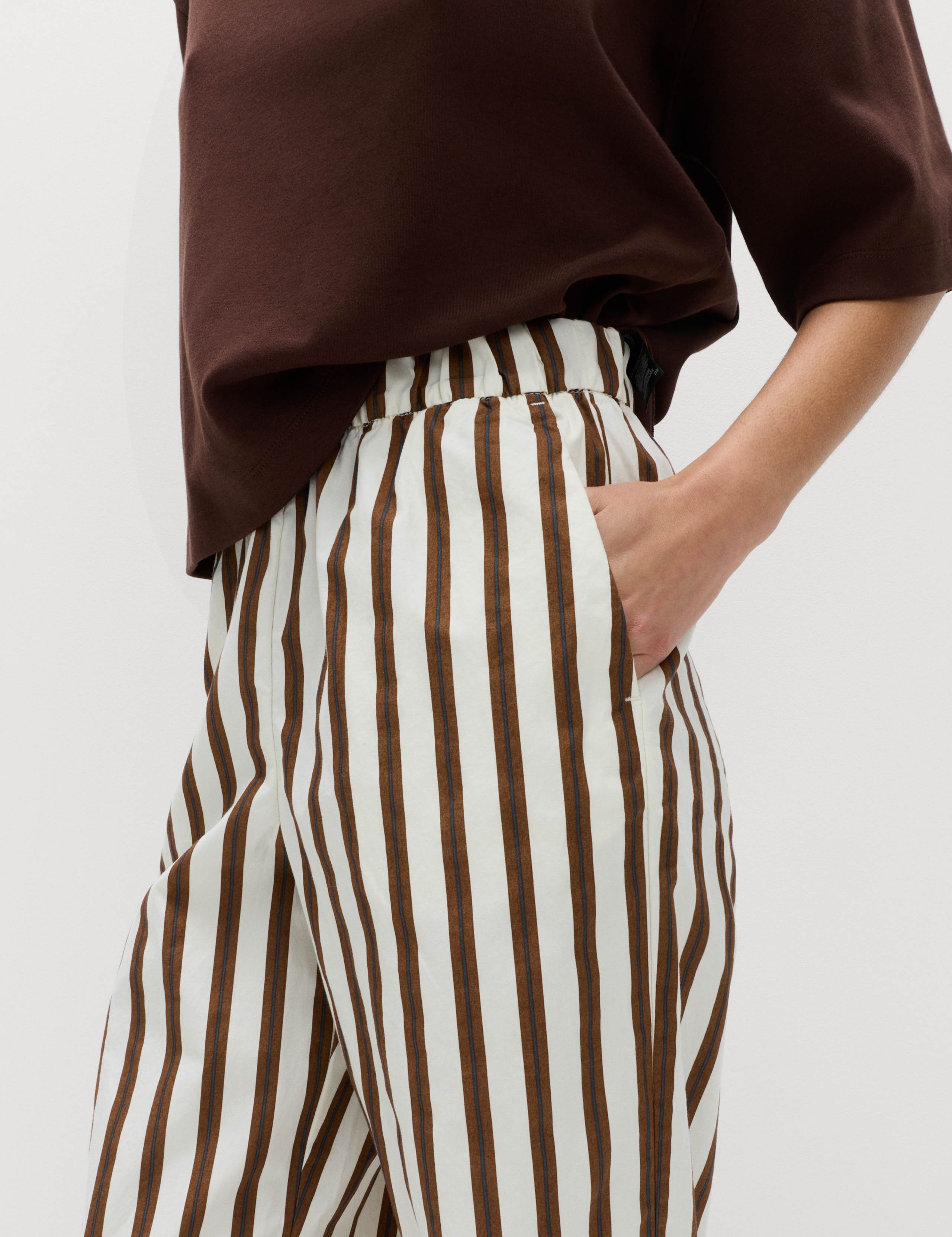 2 Pack Pure Cotton Poplin Straight Leg Trousers 3 of 5