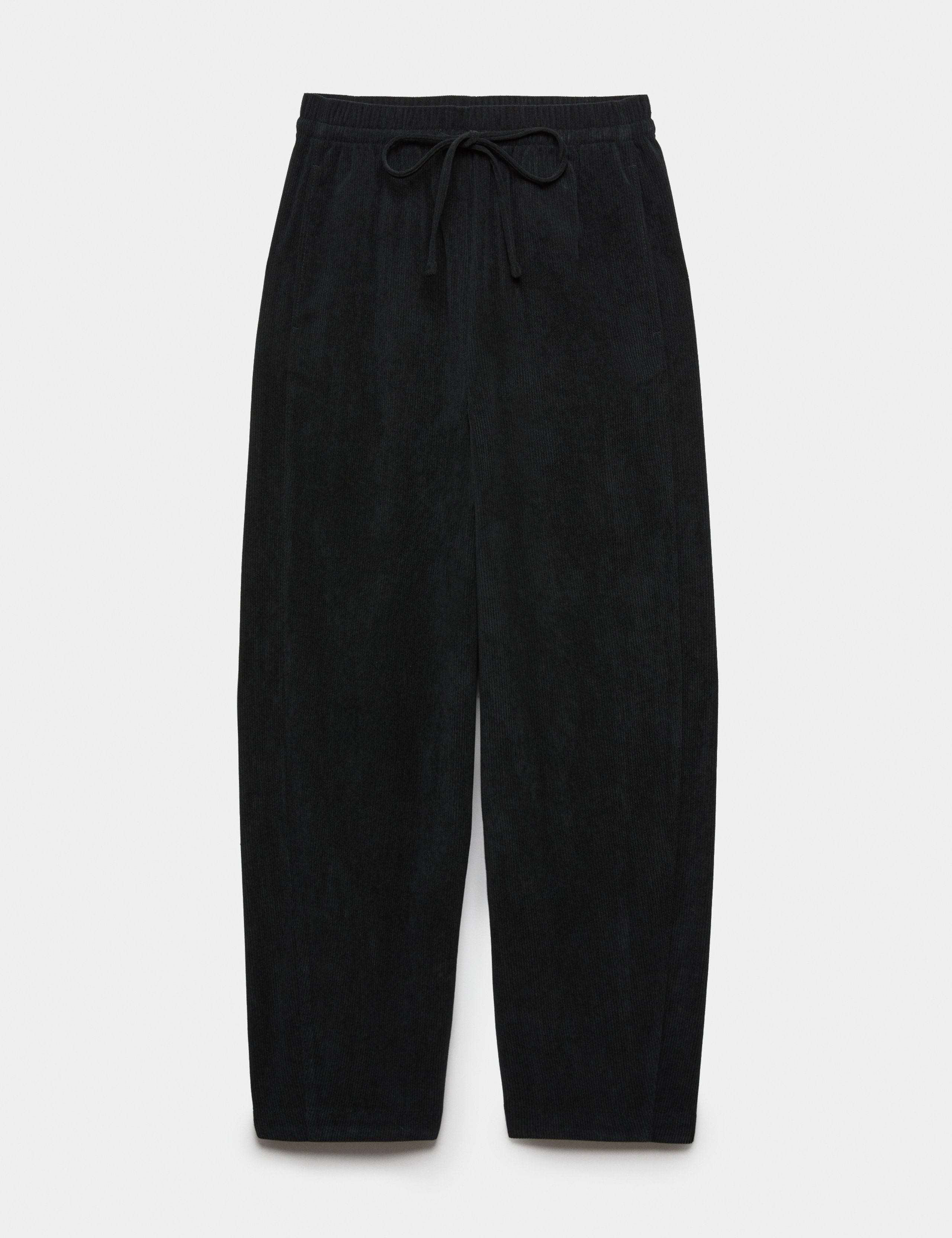Cord Pull On Barrel Leg Trousers 2 of 5