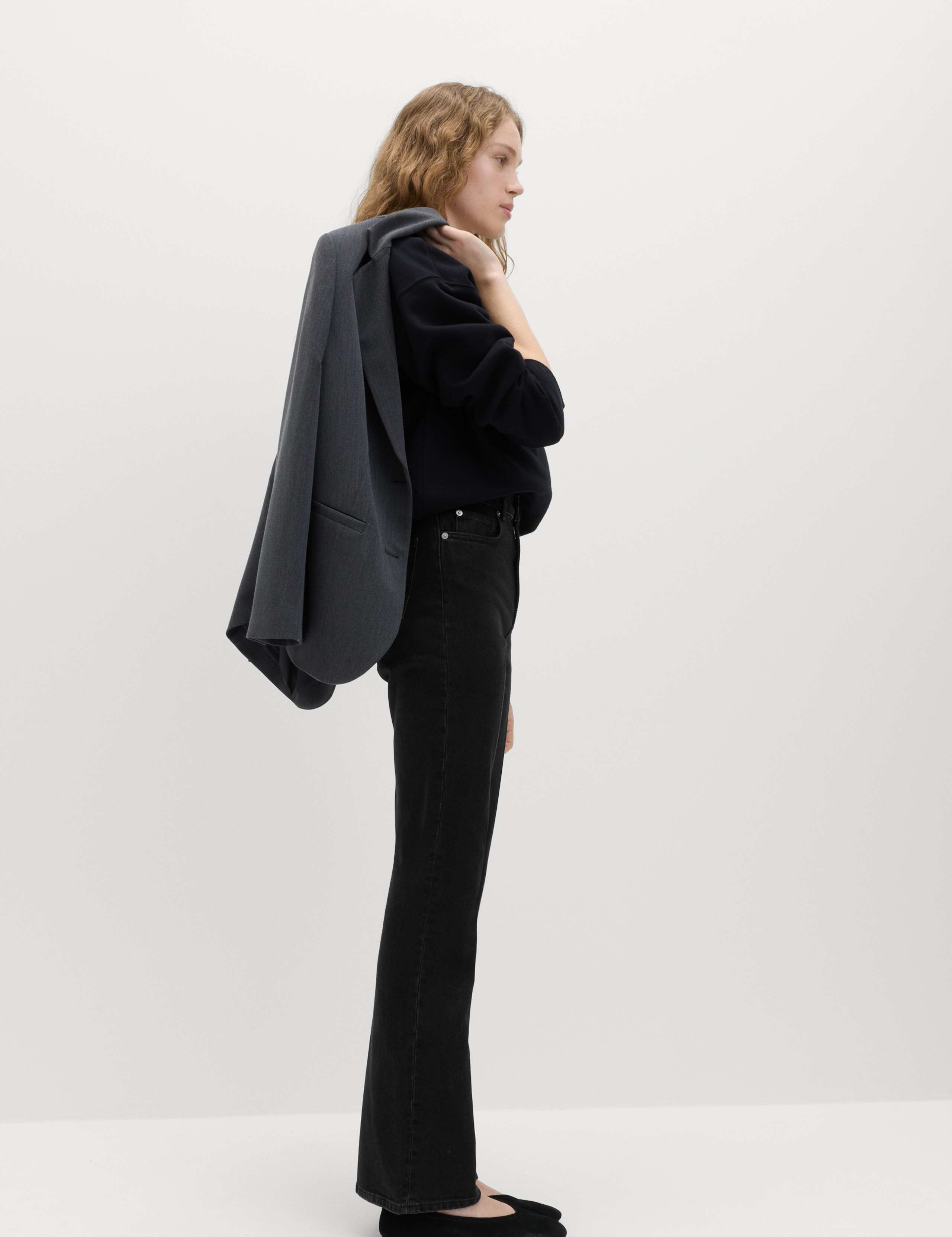 High Waisted Flared Jeans 4 of 6