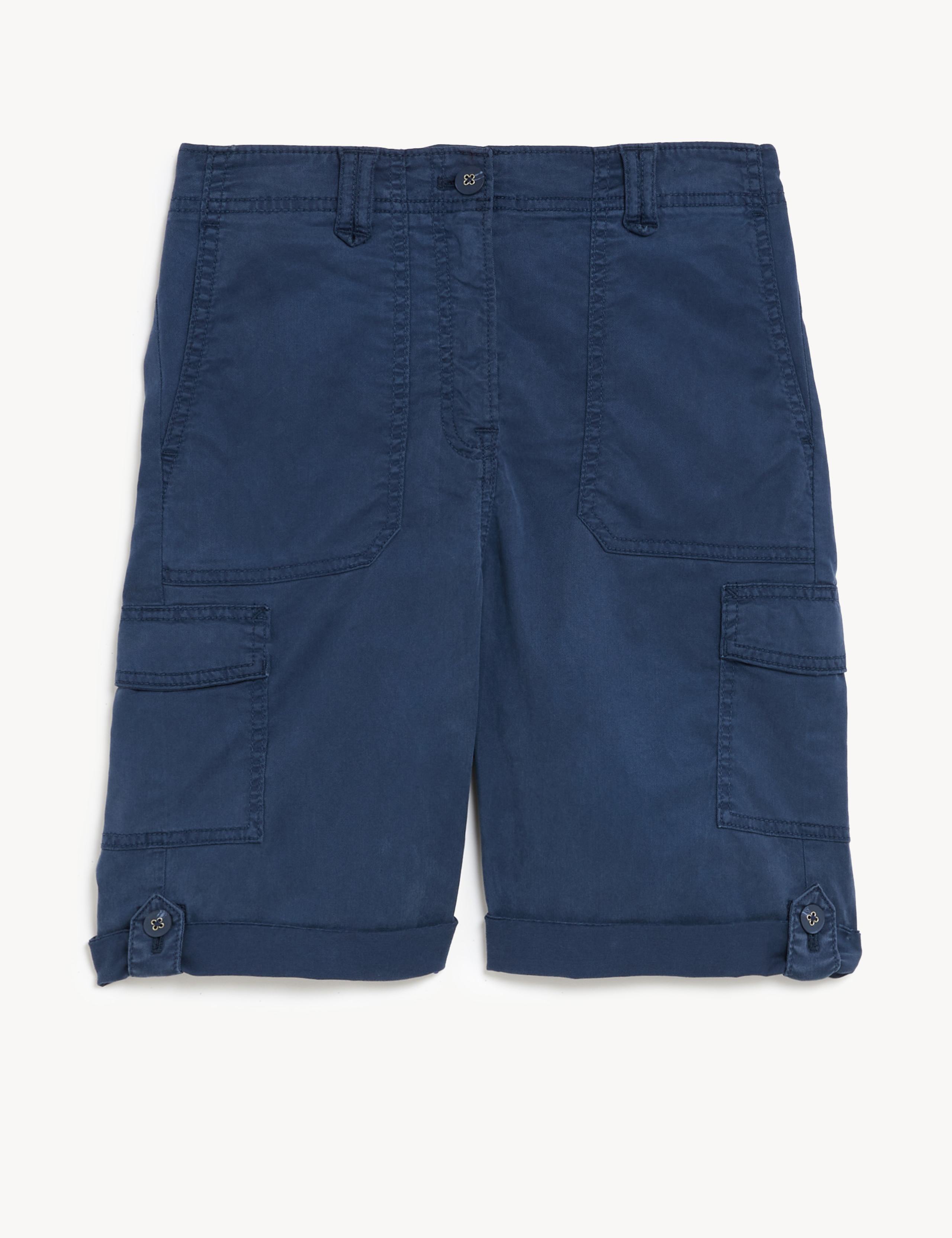 Lyocell Rich Cargo Tea Dyed Shorts 1 of 1