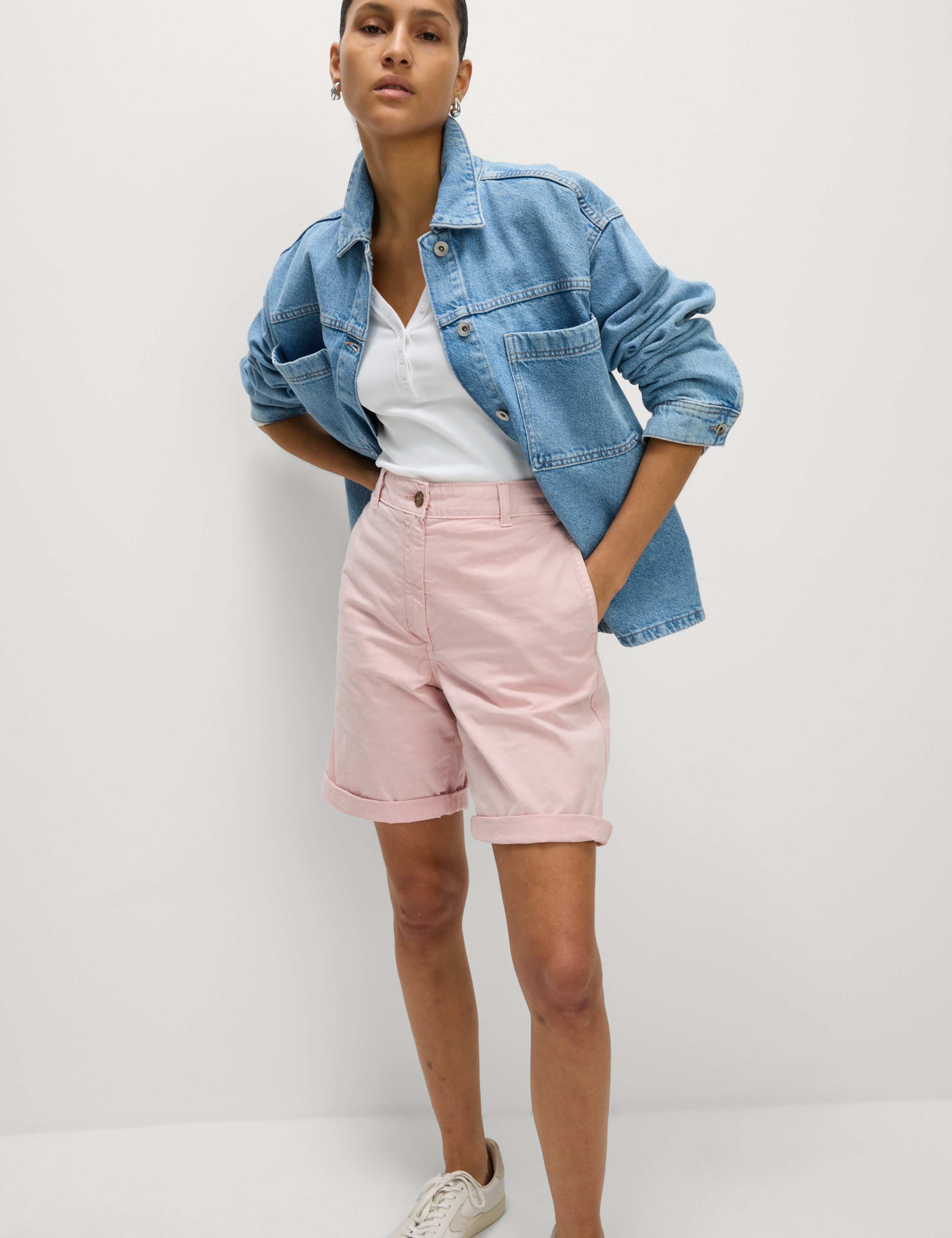 Cotton Rich Tea Dyed Chino Shorts 3 of 5