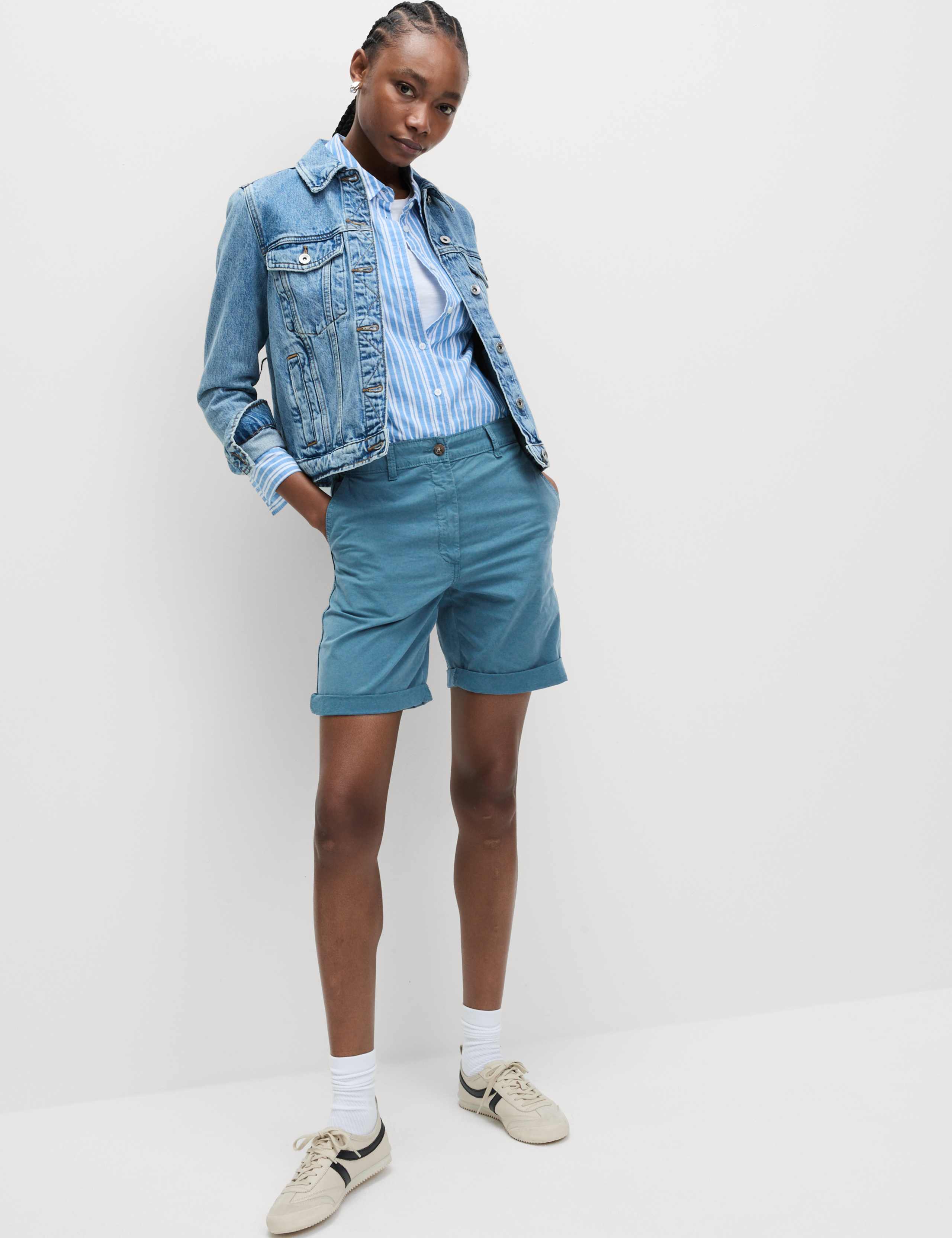 Cotton Rich Tea Dyed Chino Shorts 3 of 5