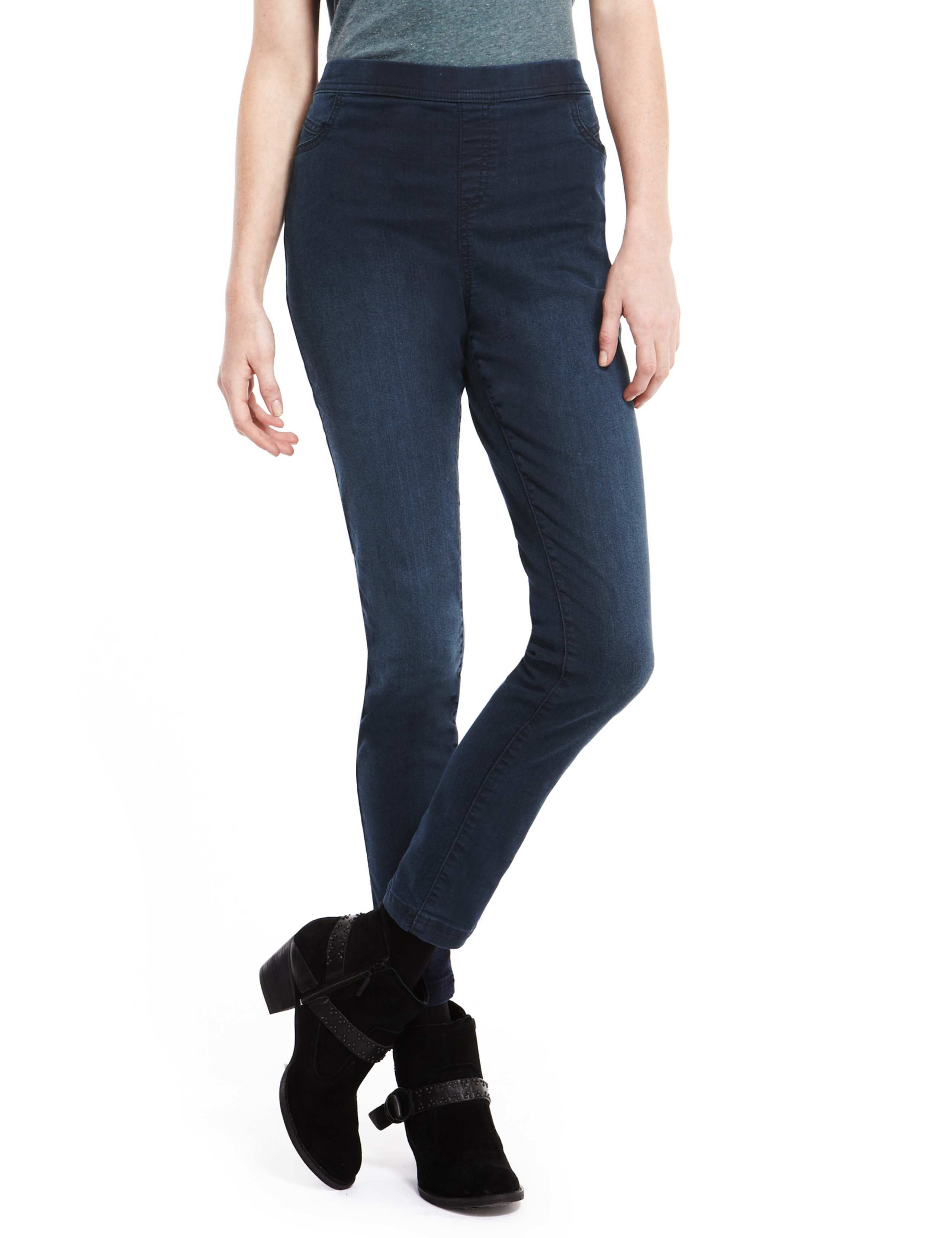 Super Stretch Denim Leggings 1 of 4