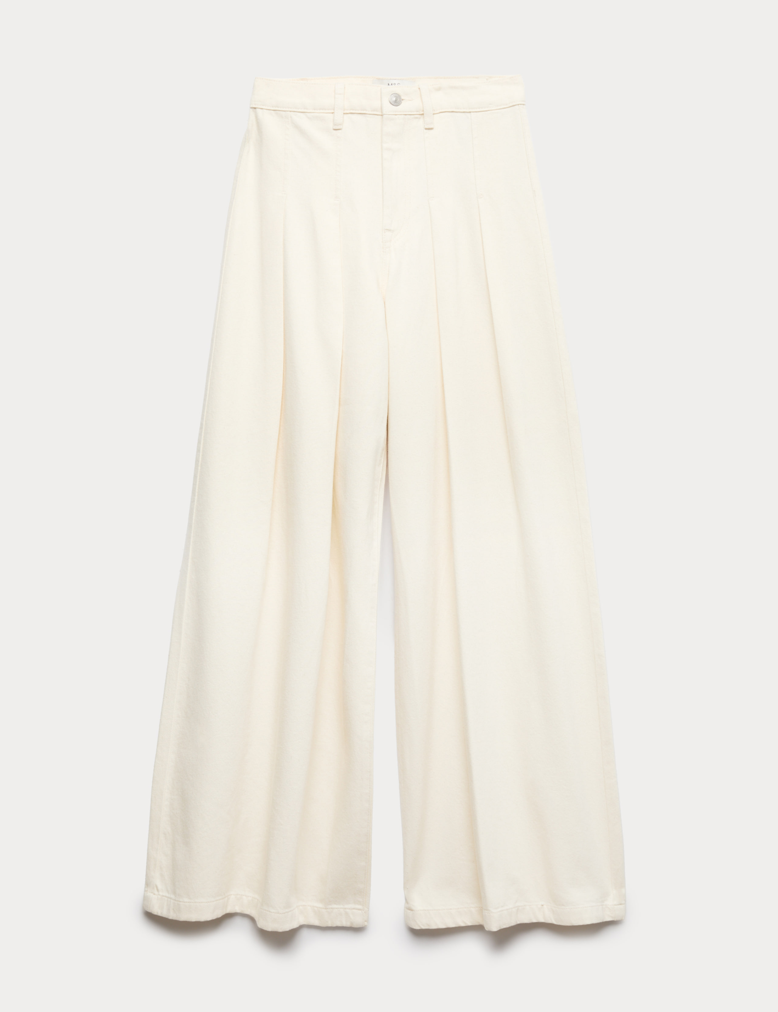 High Waisted Pleated Palazzo Jeans 2 of 6
