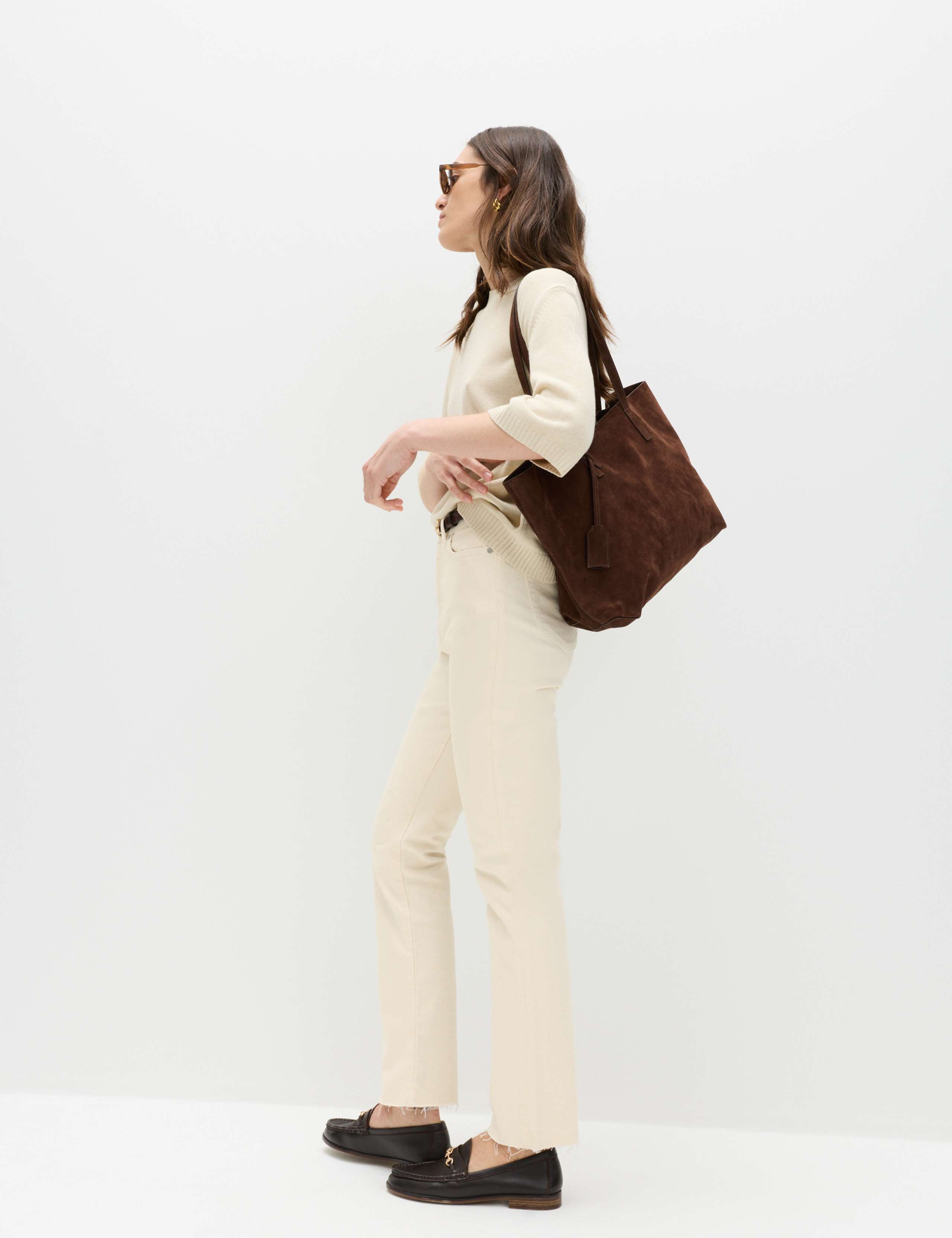 High Waisted Frayed Kickflare Jeans 3 of 6