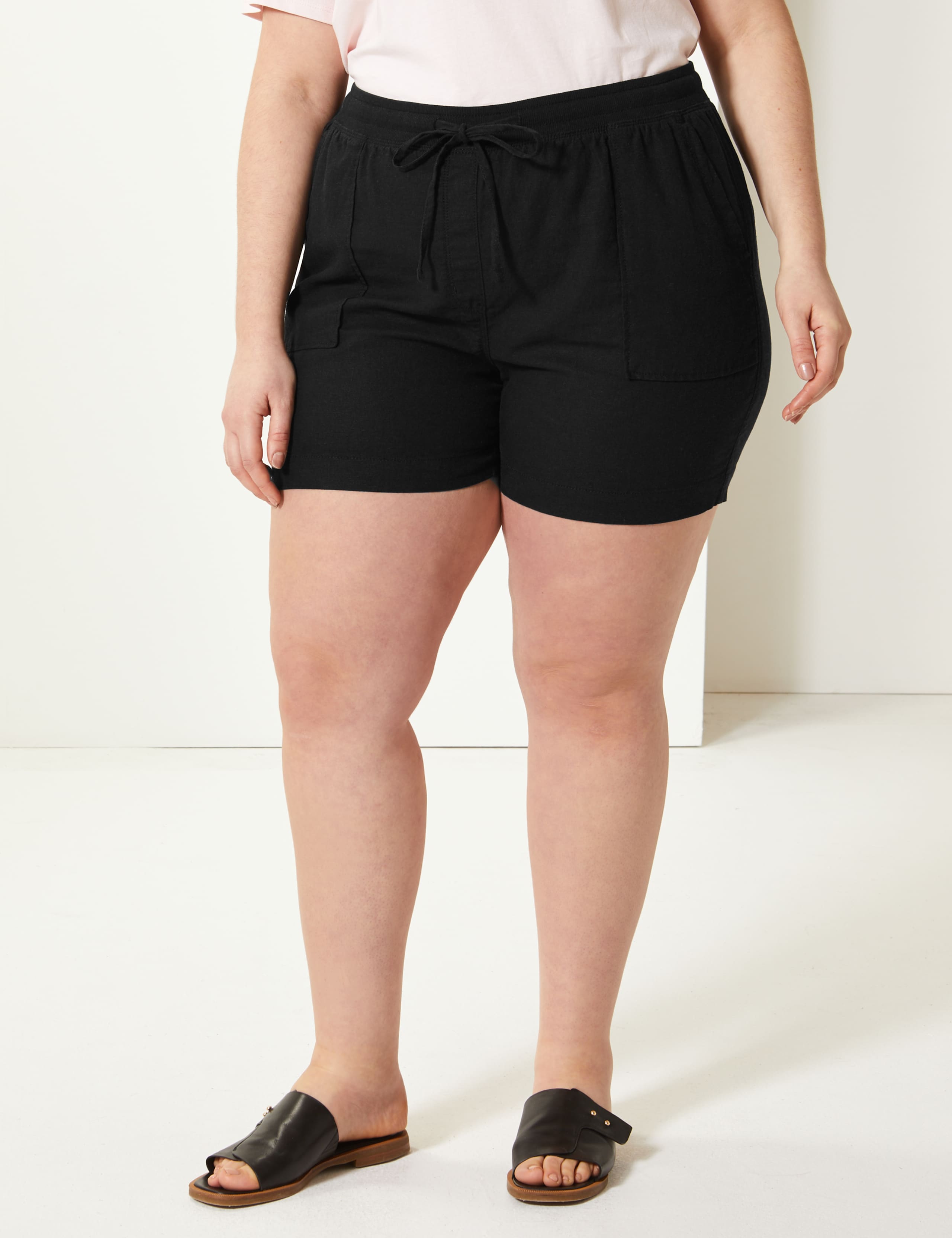 CURVE Linen Rich Shorts 3 of 4