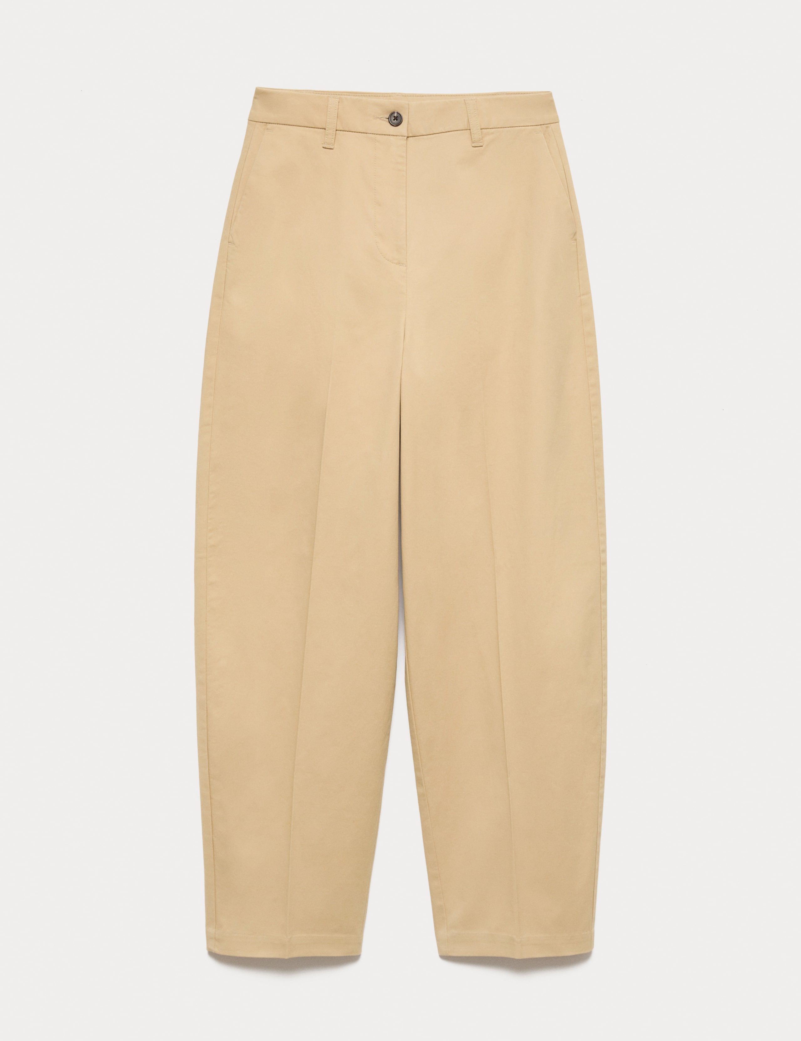 Cotton Rich Crease Front Barrel Leg Chinos 2 of 7