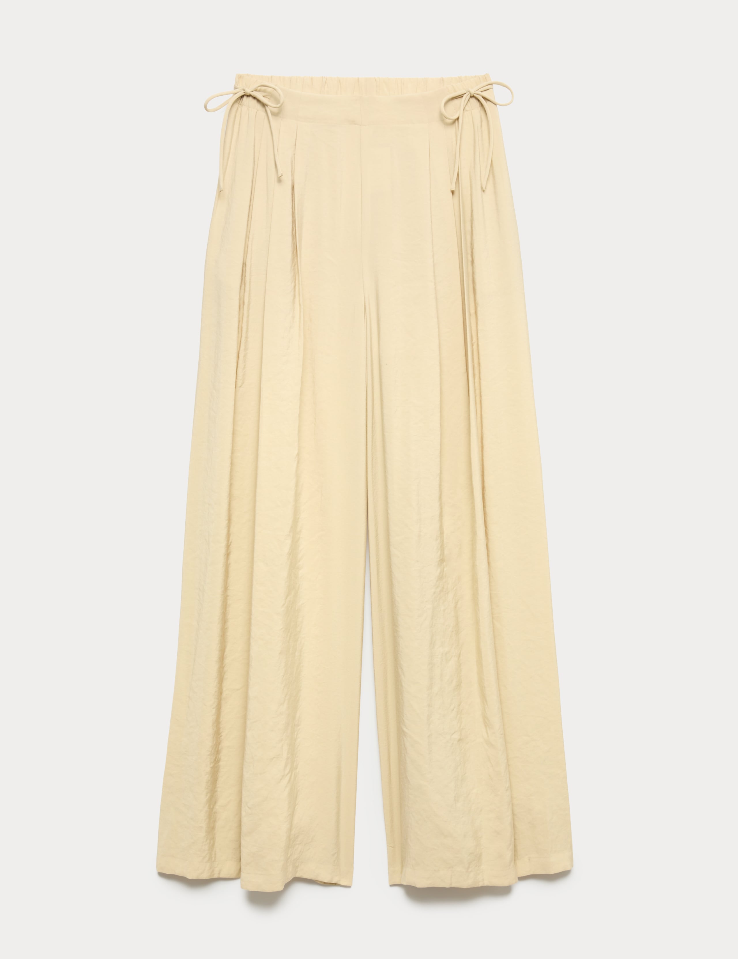 Pleated Tie Side Wide Leg Trousers 2 of 6