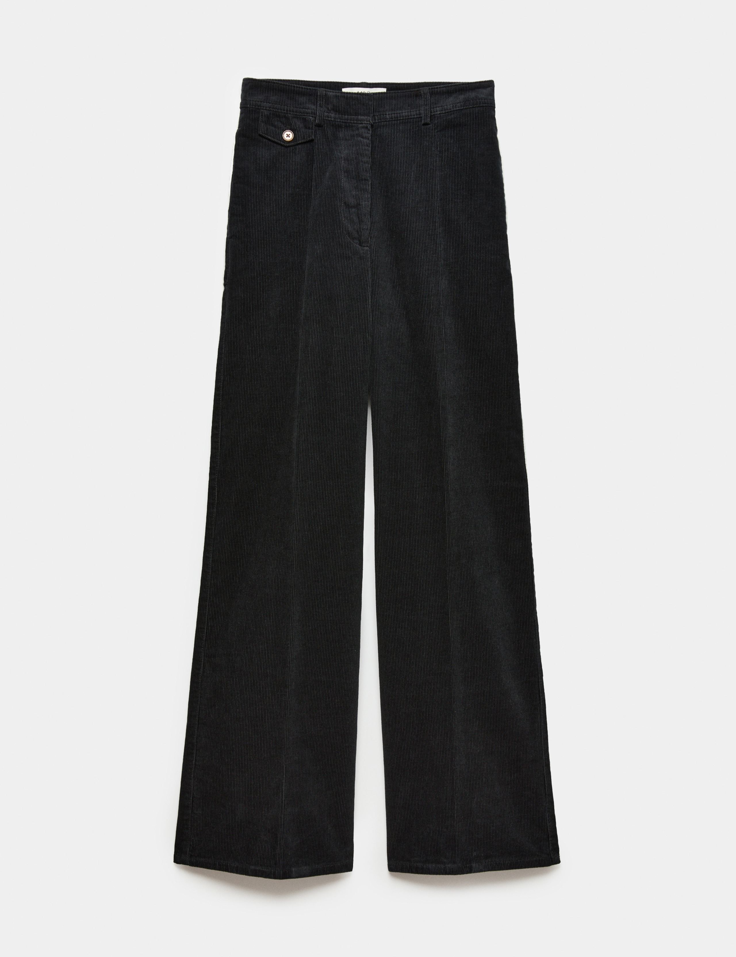 Pure Cotton Cord Wide Leg Trousers 2 of 5