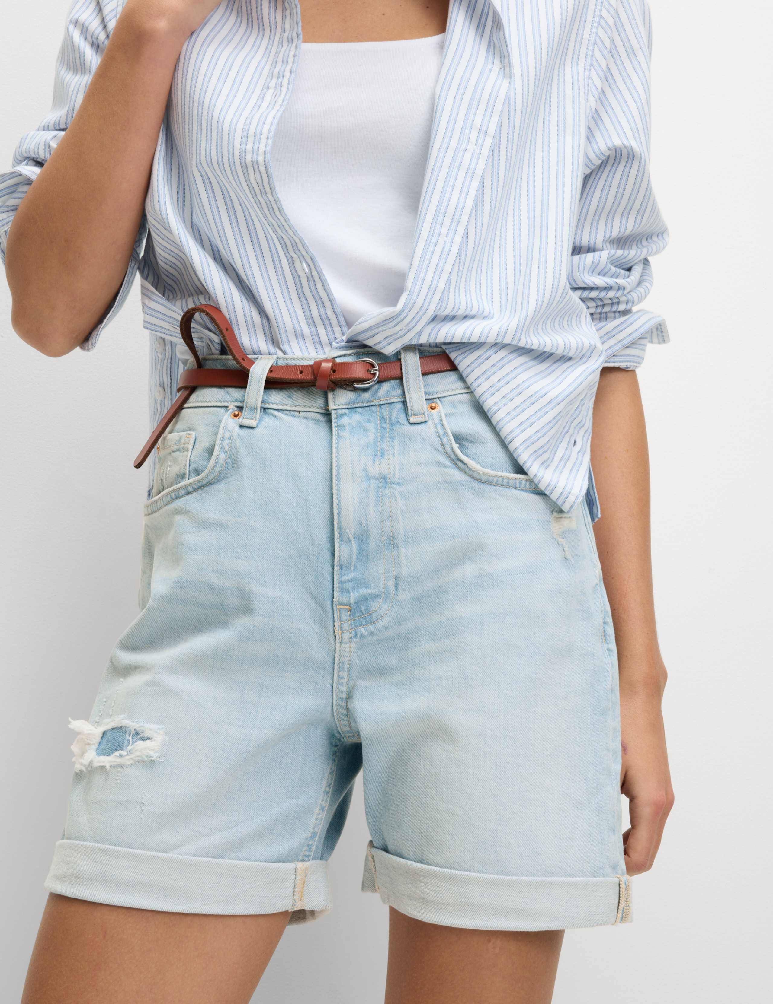 Denim Boyfriend Shorts 6 of 6