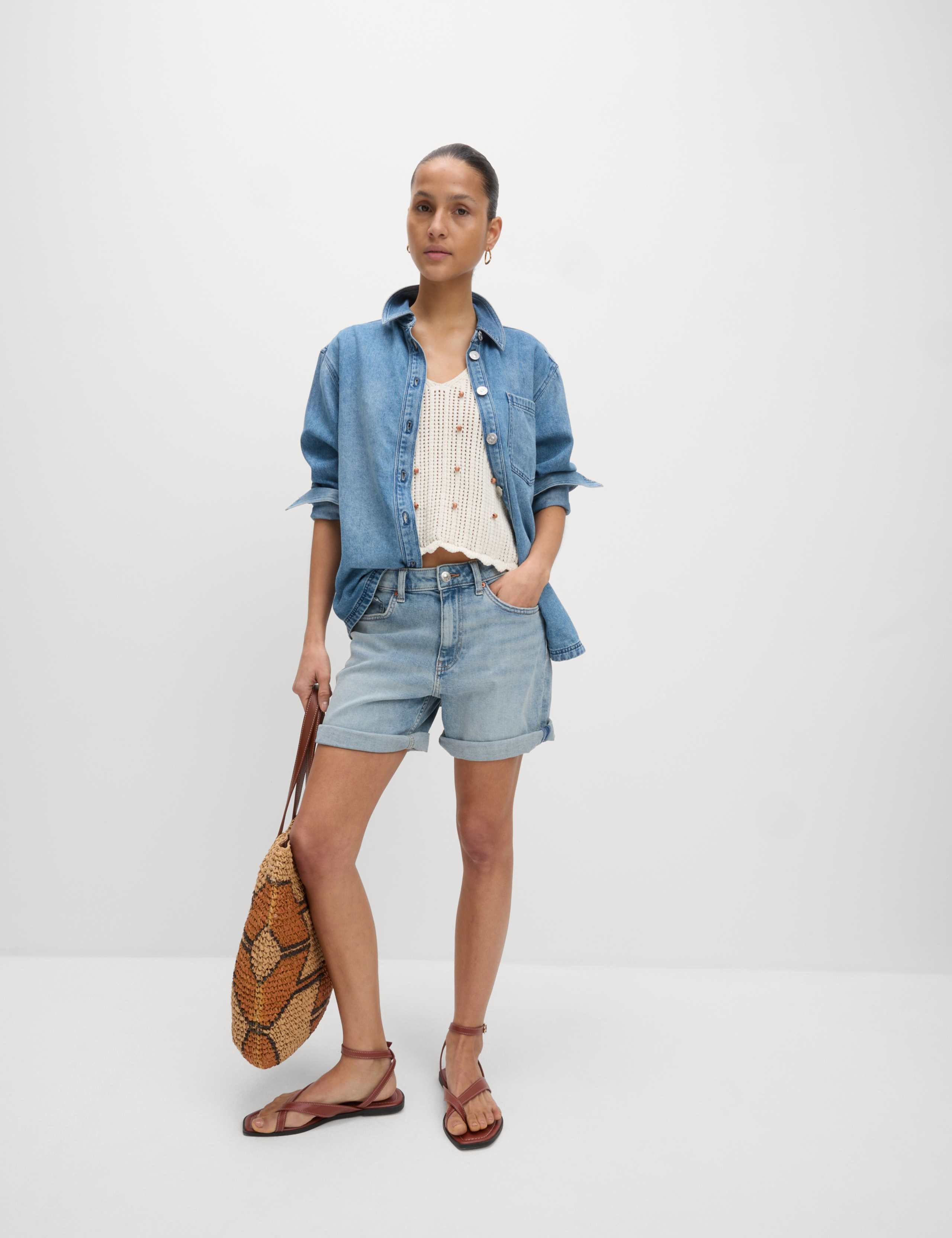 Denim Boyfriend Shorts 3 of 5