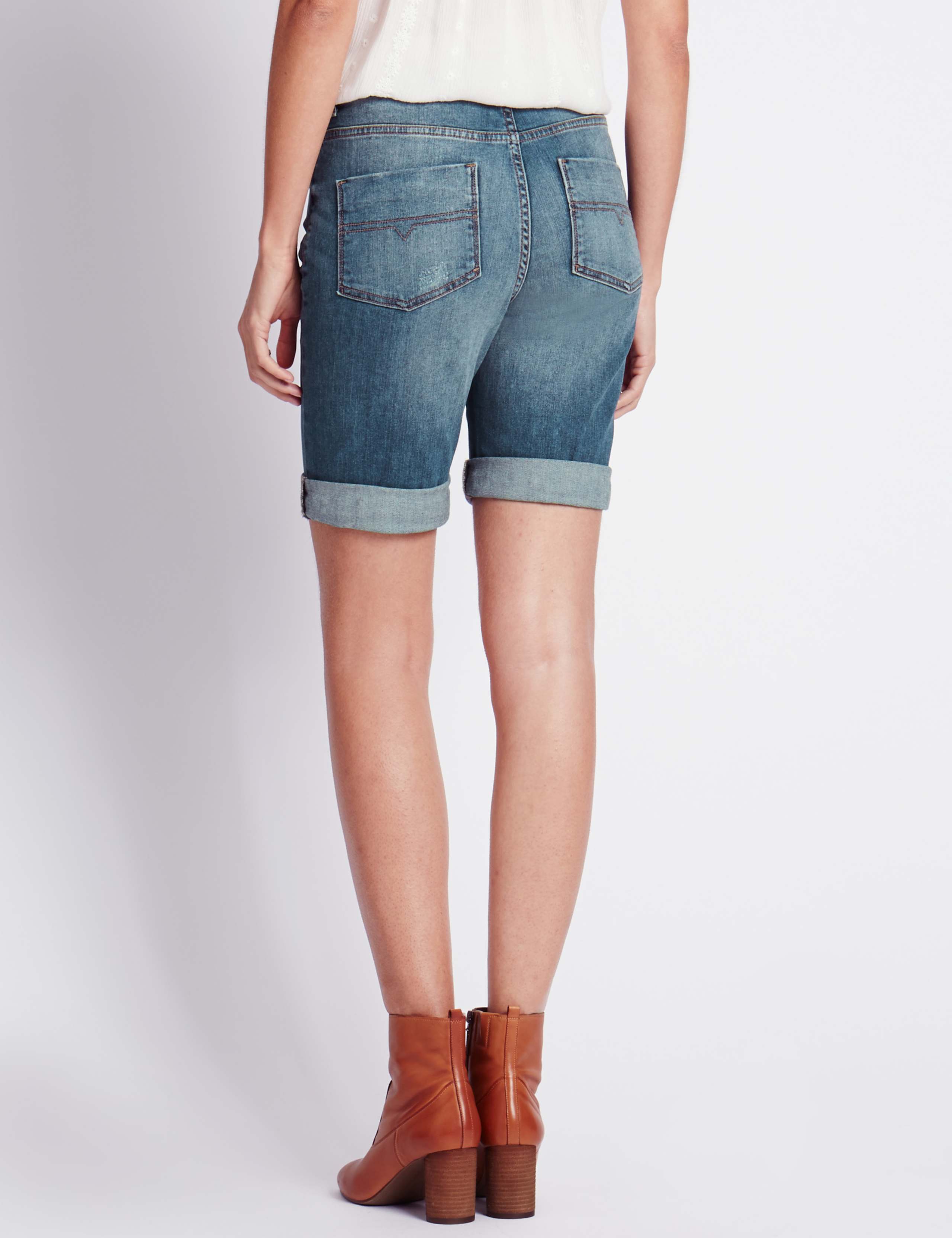 Boyfriend Denim Shorts 3 of 3