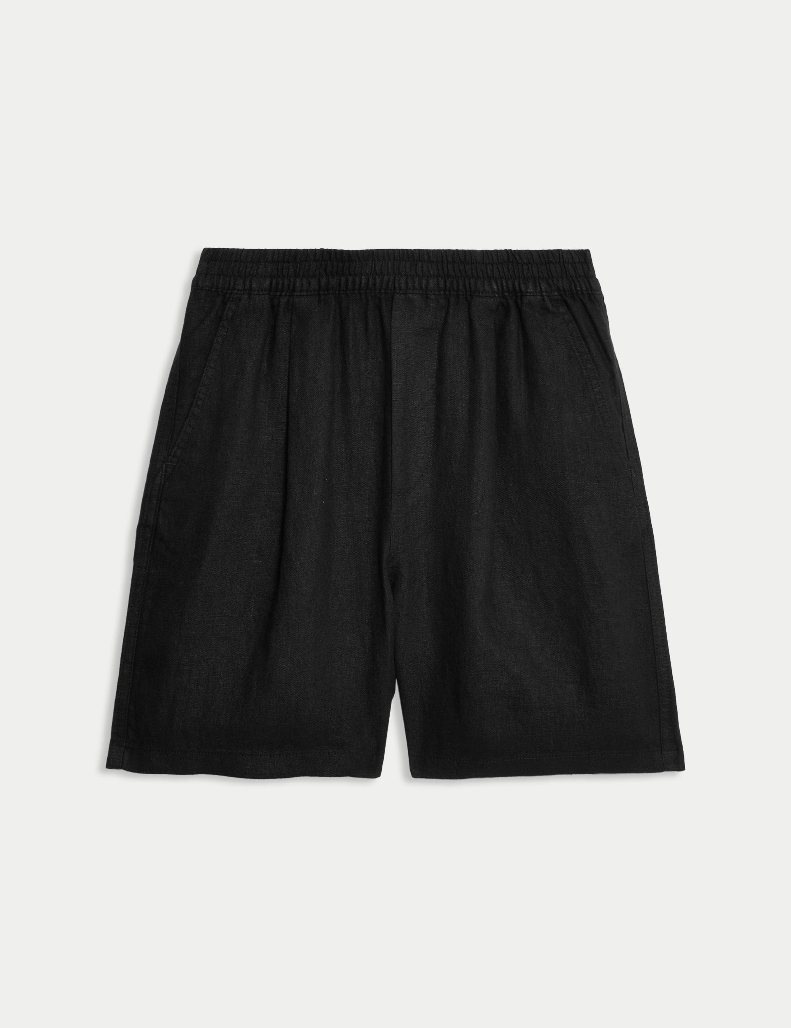 Pure Linen High Waisted Shorts 2 of 4