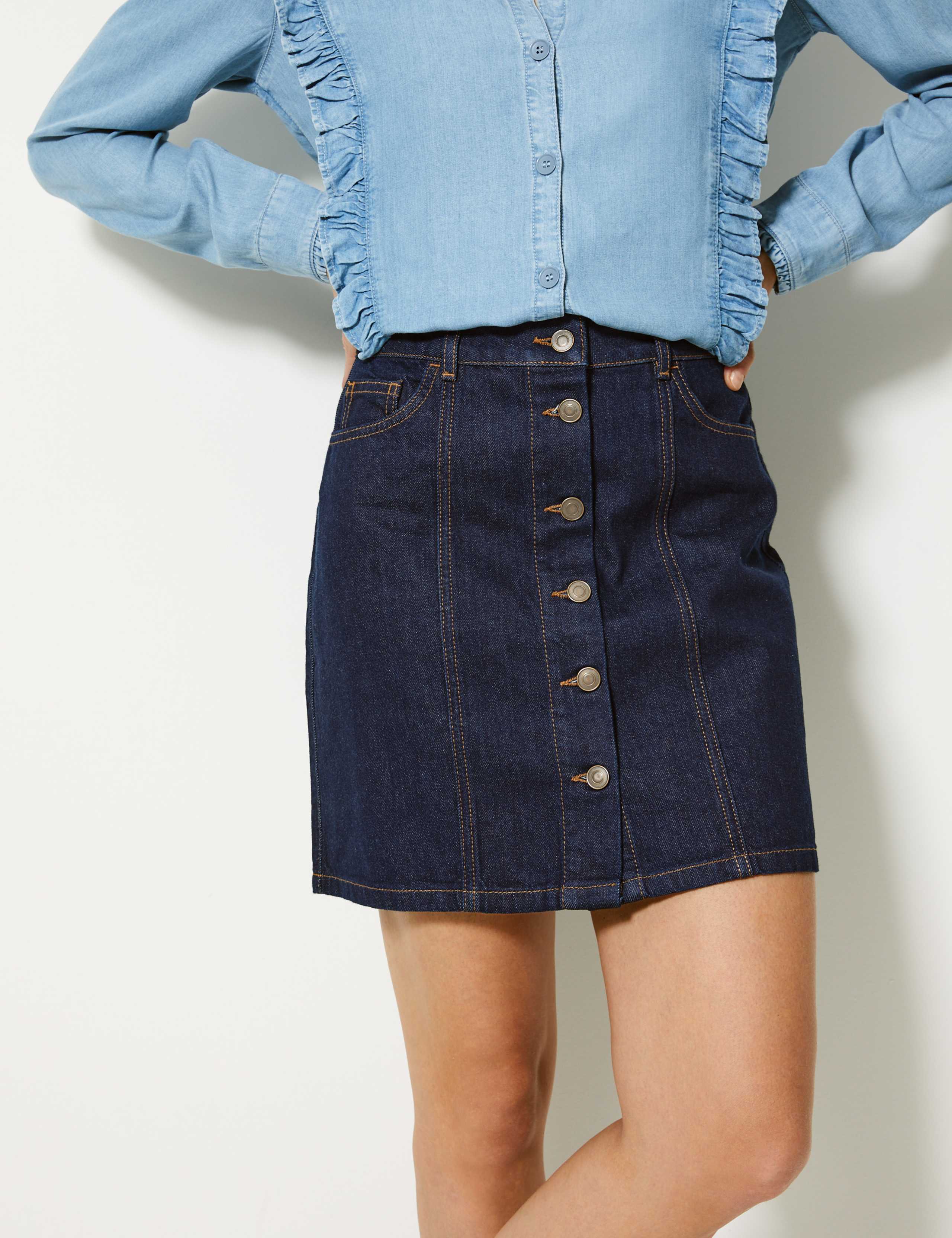 Denim Mini Skirt 4 of 5