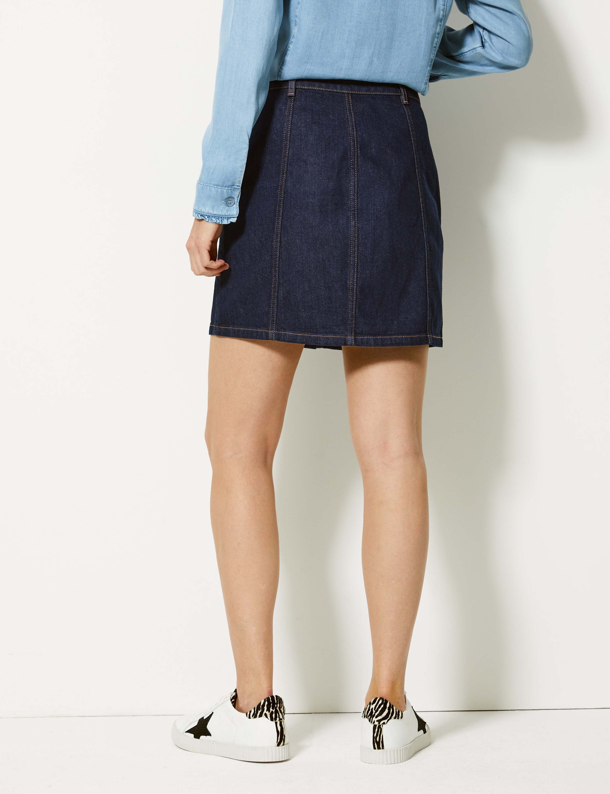 Denim Mini Skirt 5 of 5