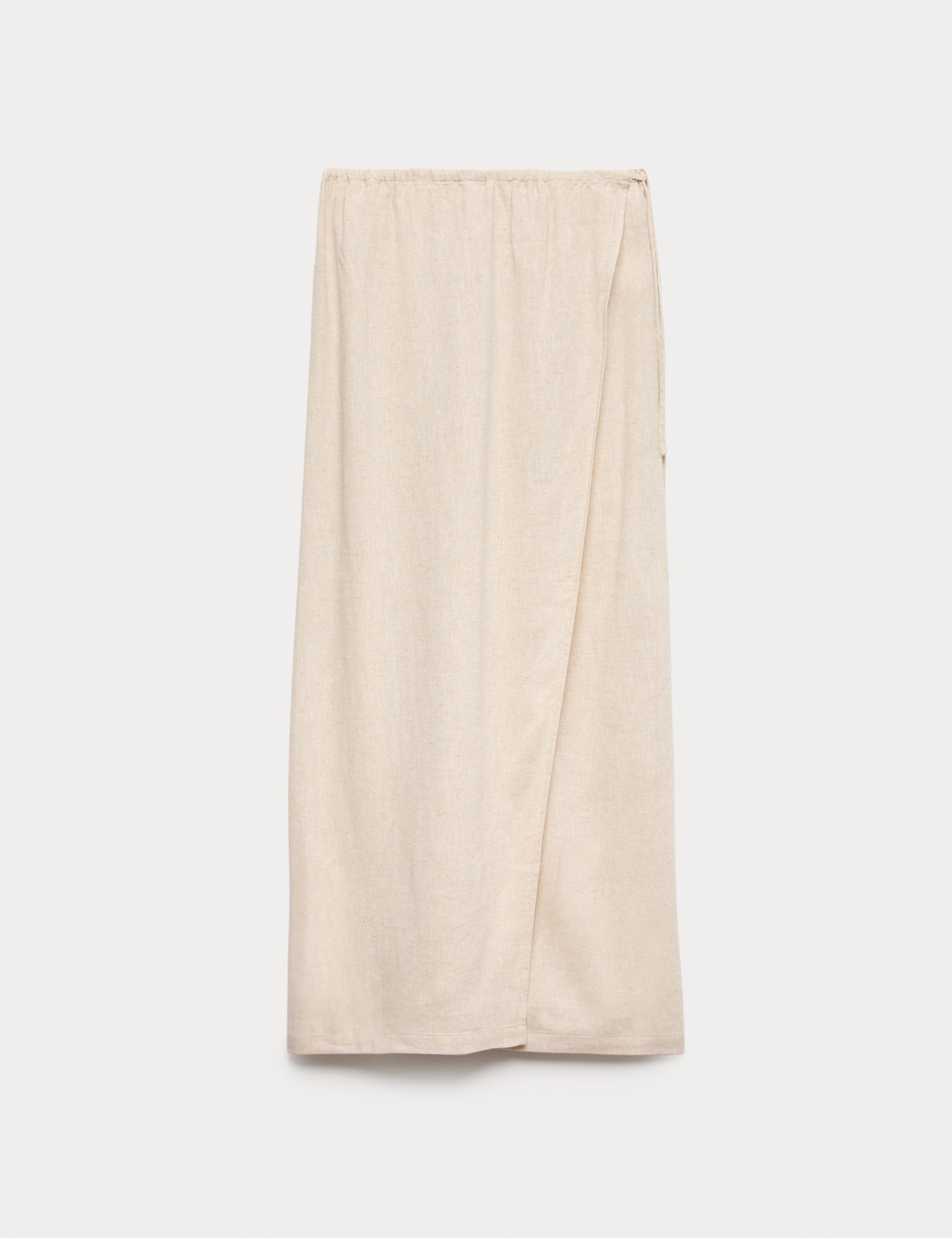 Linen Rich Maxi Wrap Skirt 2 of 6