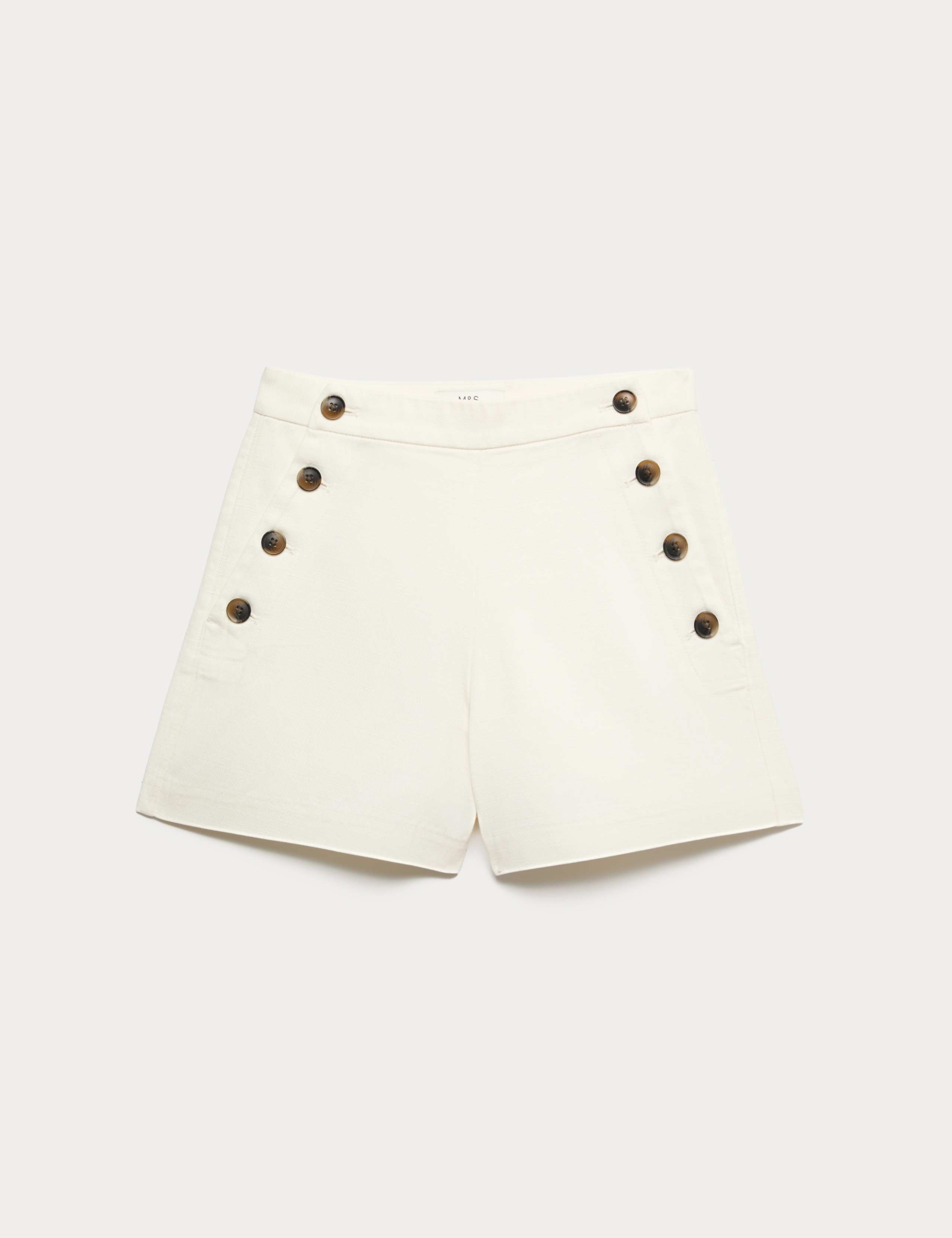 Lyocell Rich Button Detail Shorts 2 of 6