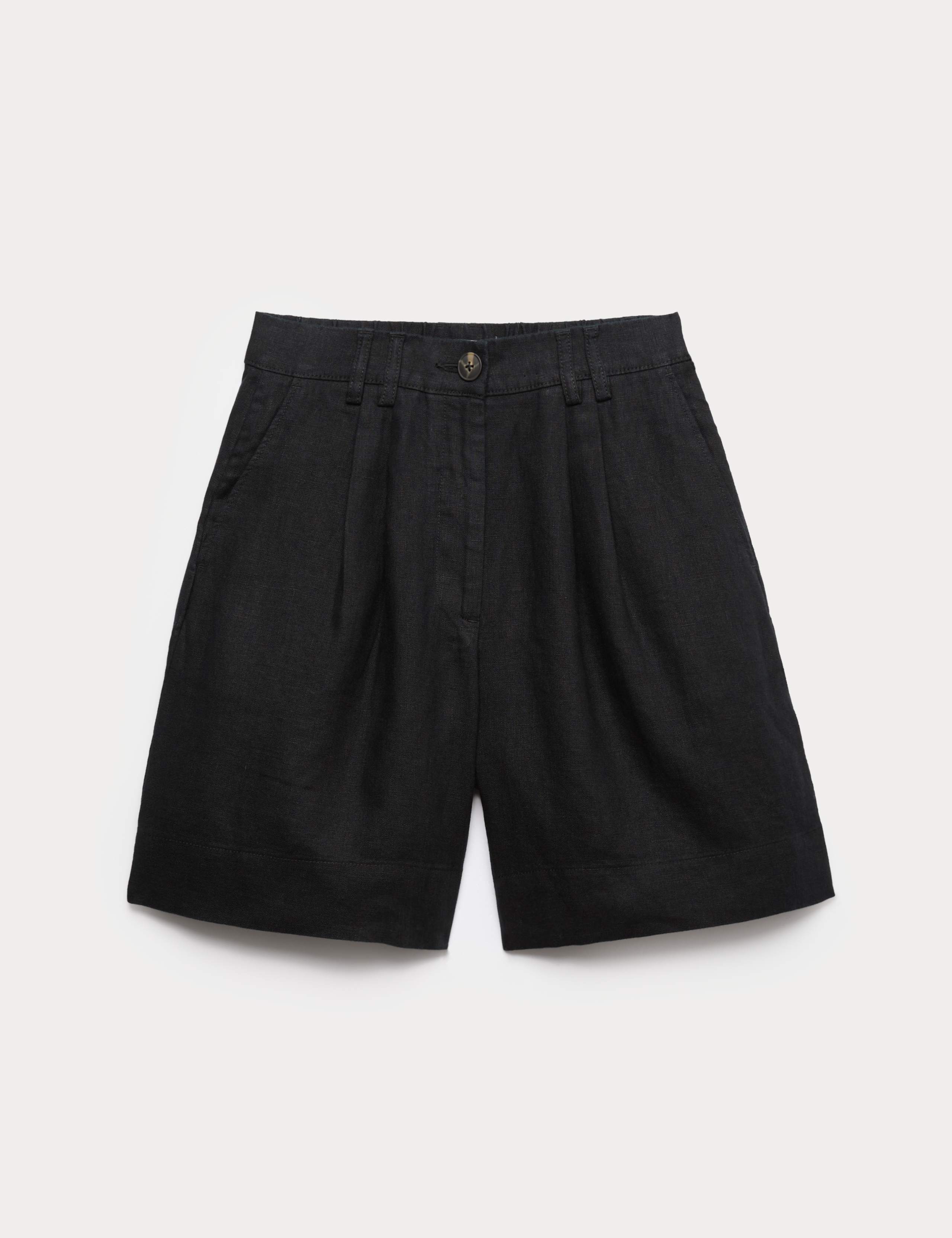 Pure Linen High Waisted Shorts 2 of 5