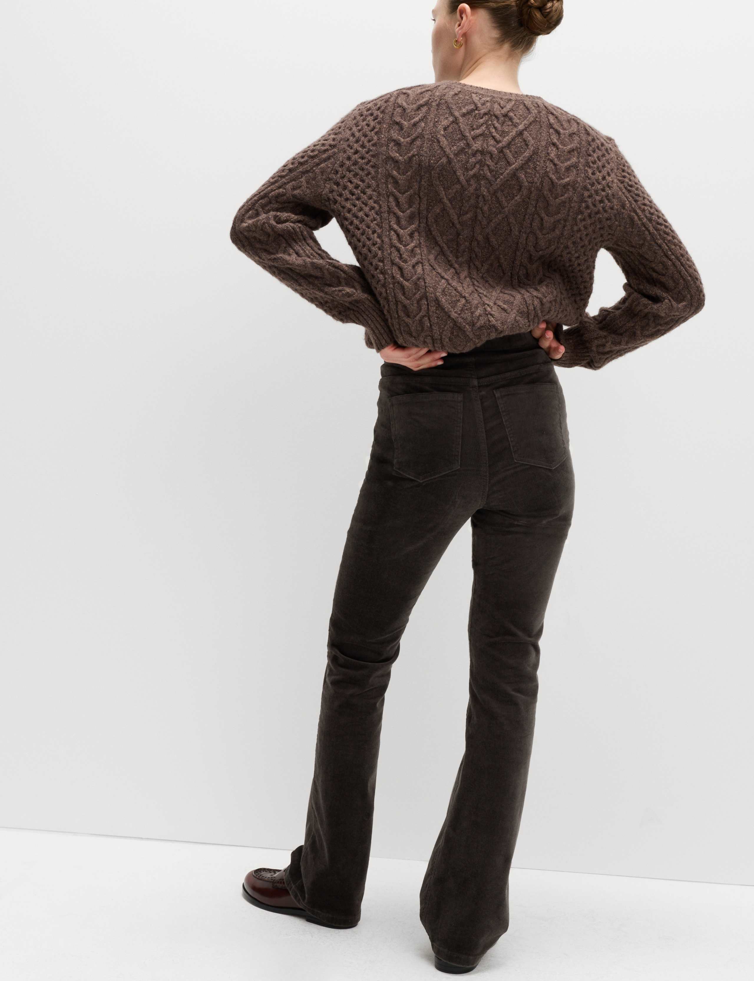 Cord High Waisted Flared Jeggings 5 of 6