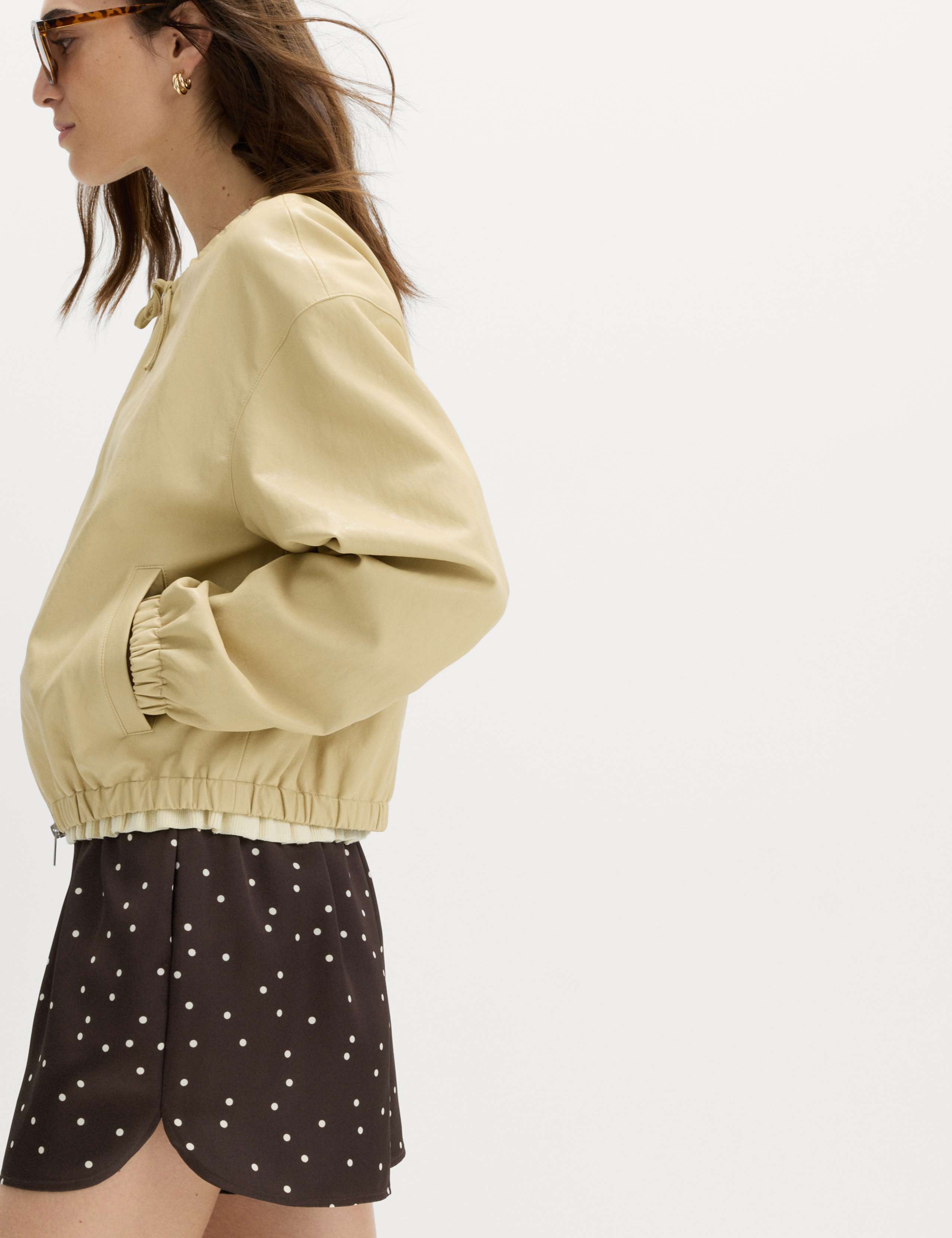 Satin Polka Dot Printed Shorts 3 of 6