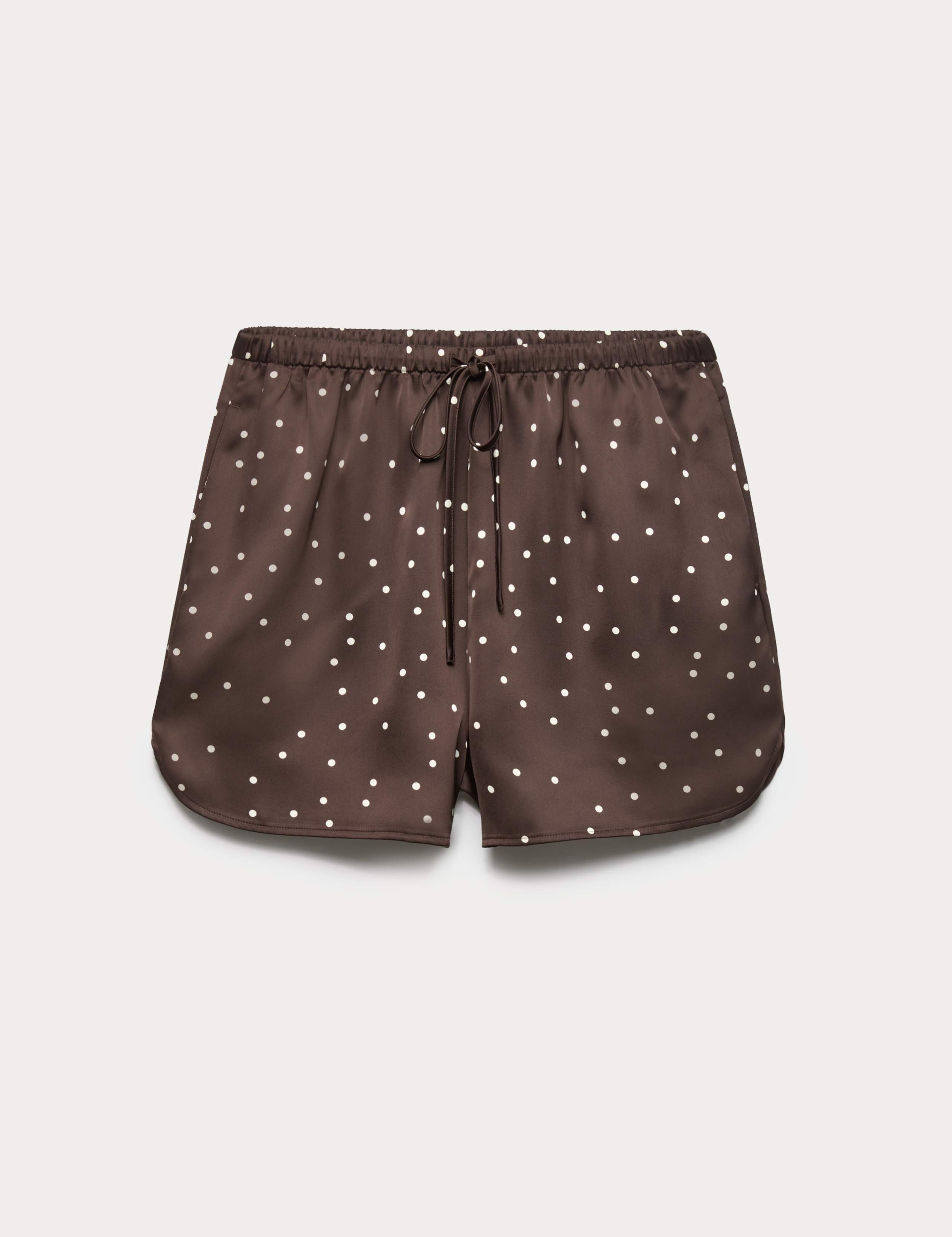 Satin Polka Dot Printed Shorts 2 of 6